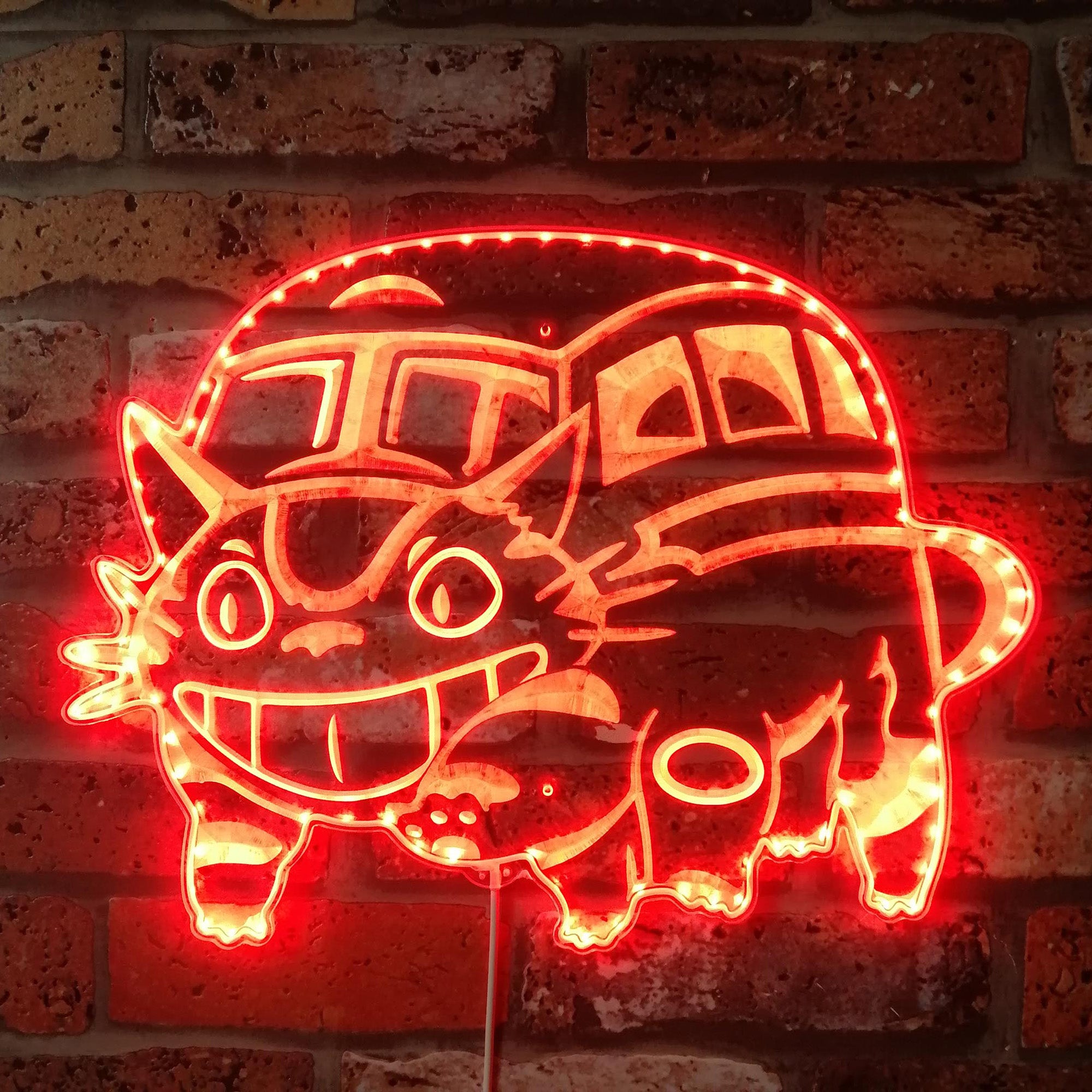 Catbus My Neighbor Totoro Dynamic RGB Edge Lit LED Sign