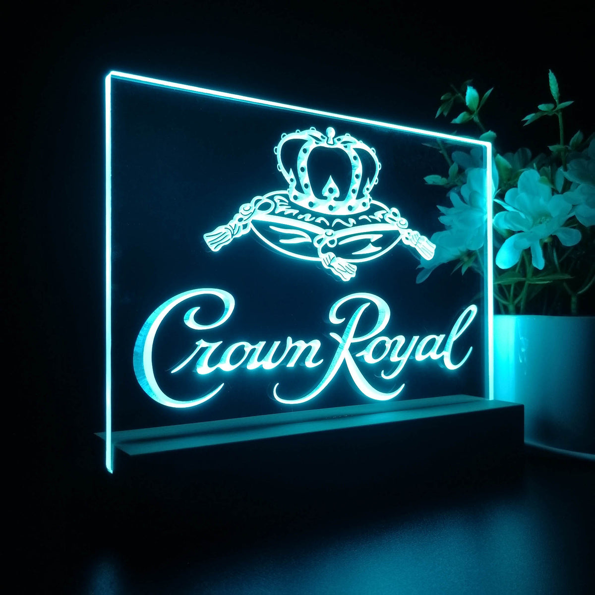 Crown Royal 3D LED Optical Illusion Night Light | LED LAB CAVE