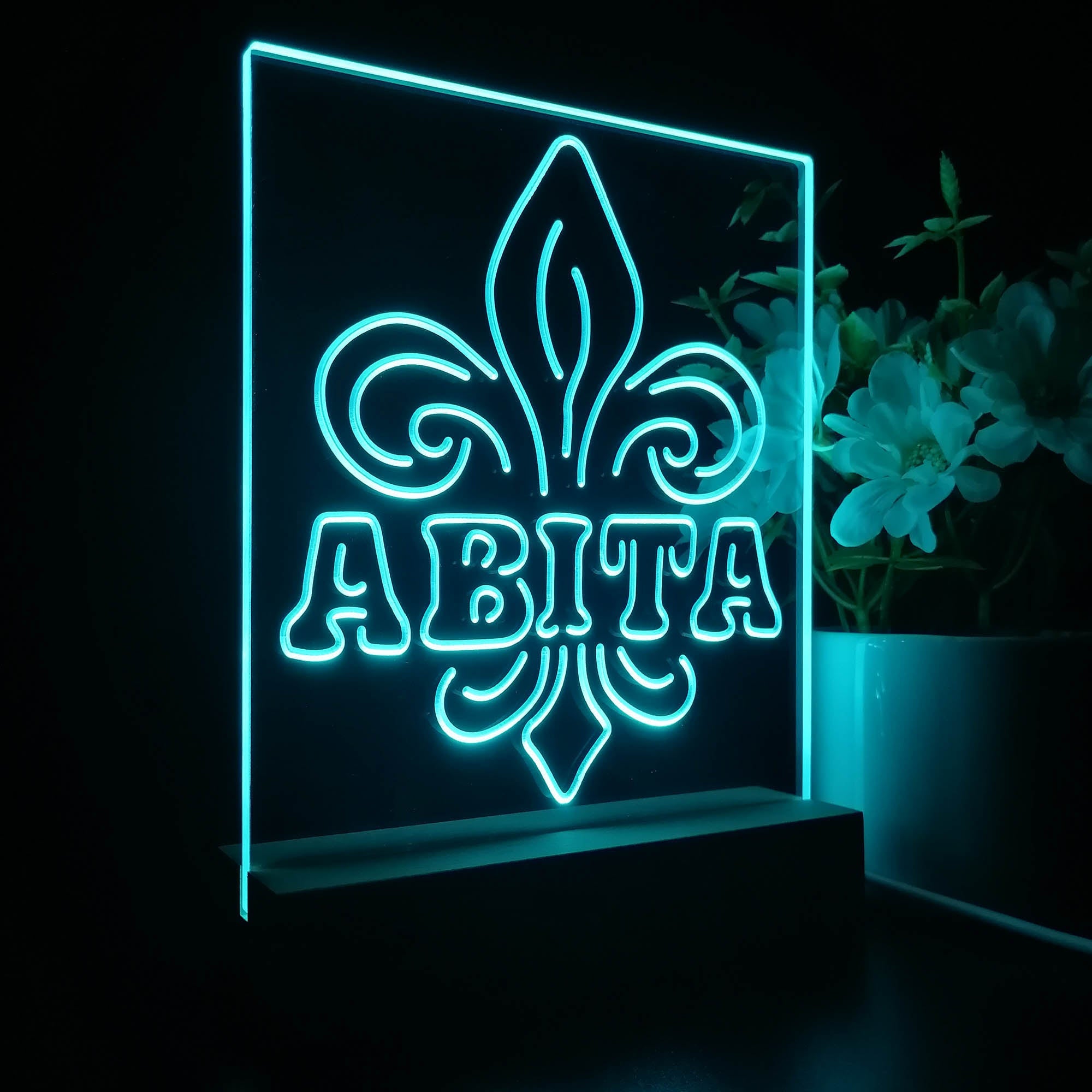 Abita Beer 3D LED Illusion Night Light Table Lamp