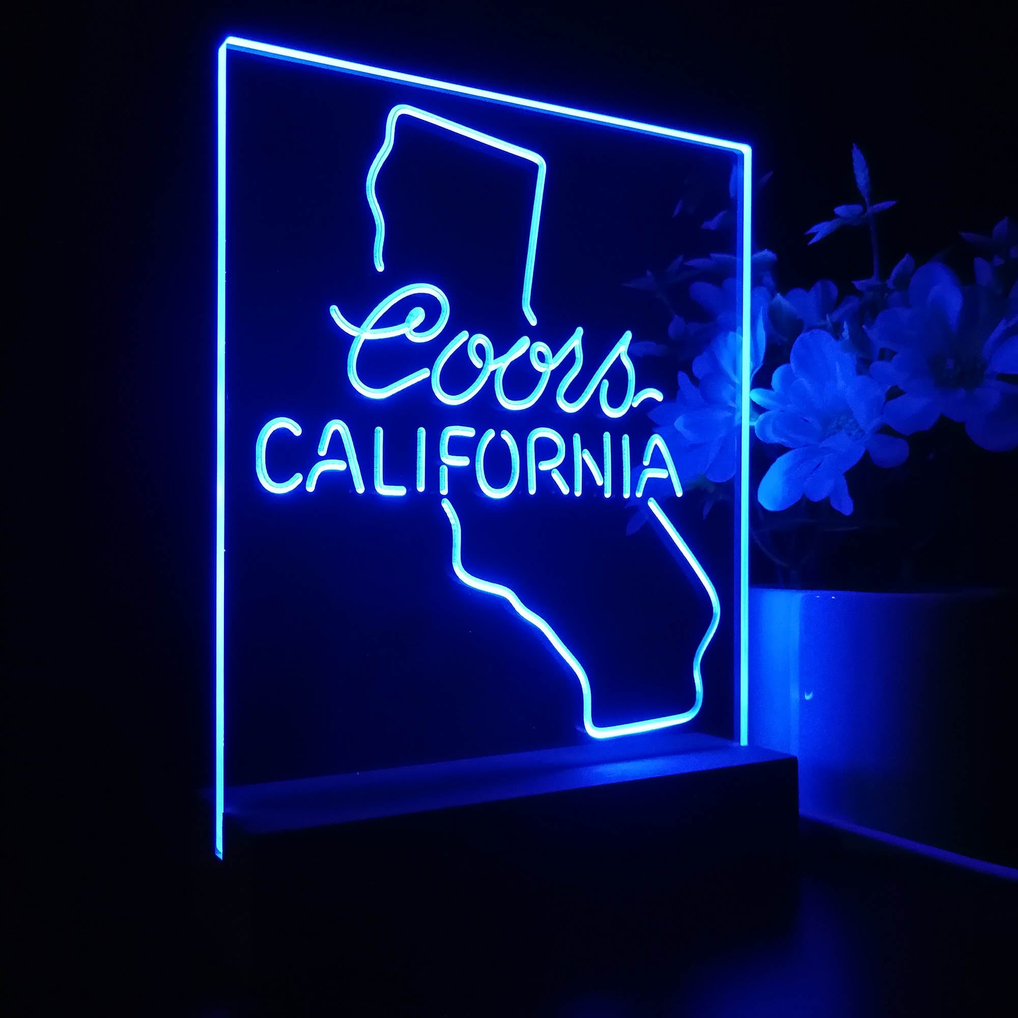 Coors for California Bar 3D LED Illusion Night Light Table Lamp