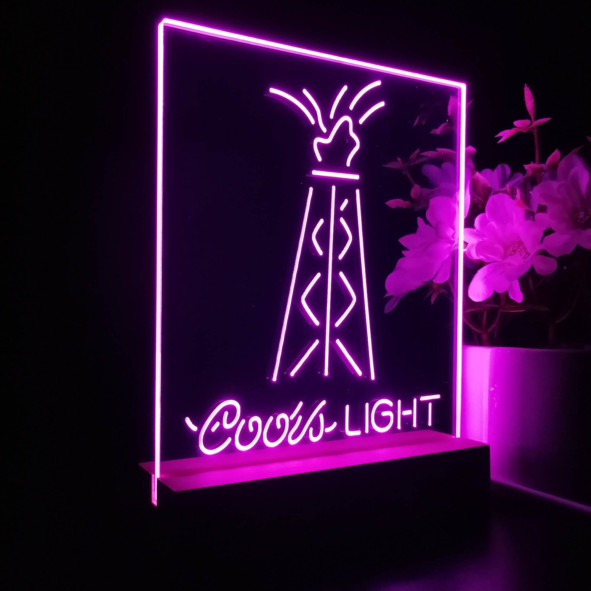 Coors Light Pop 3D LED Illusion Night Light Table Lamp