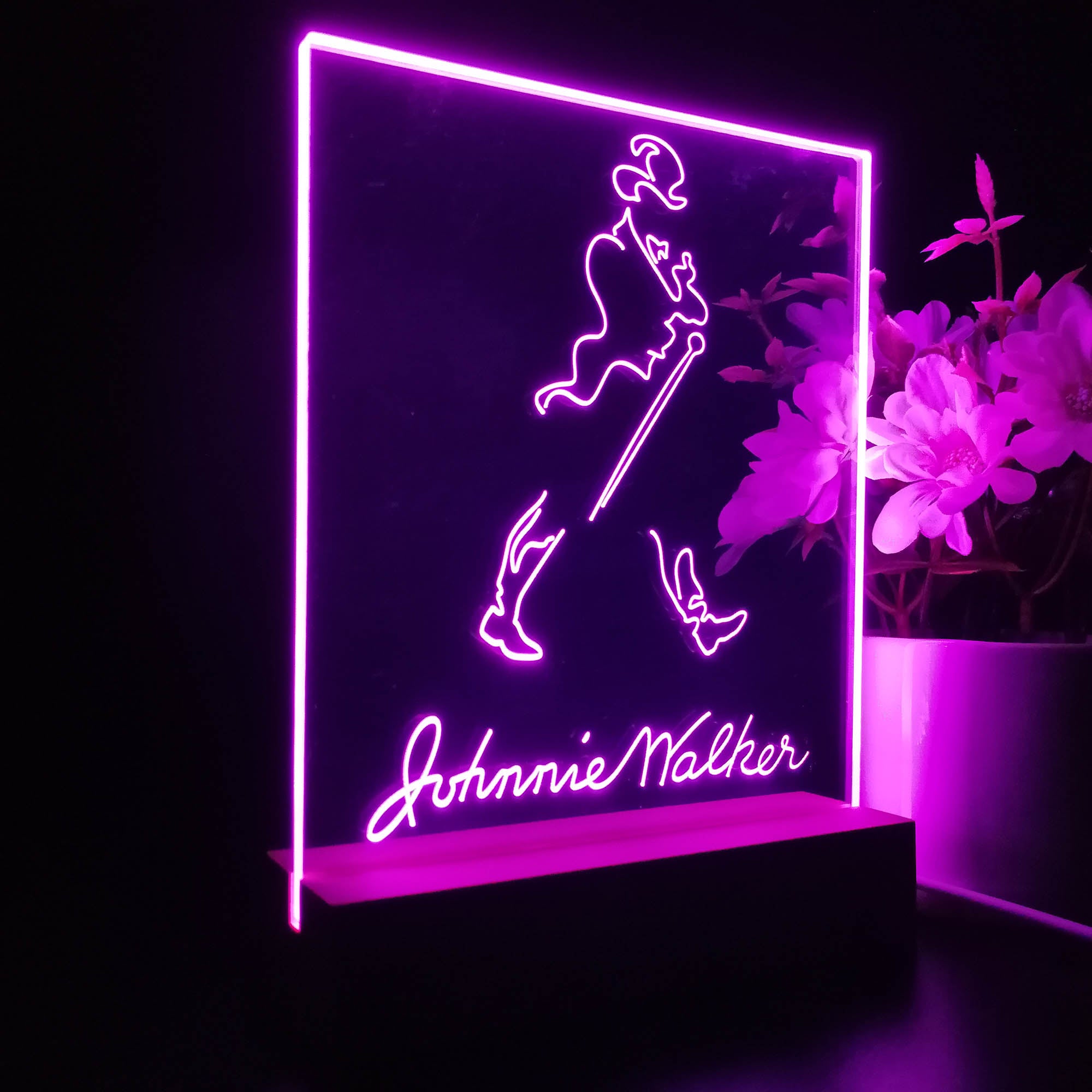 Johnnie Walker Right 3D LED Optical Illusion Night Light Table Lamp