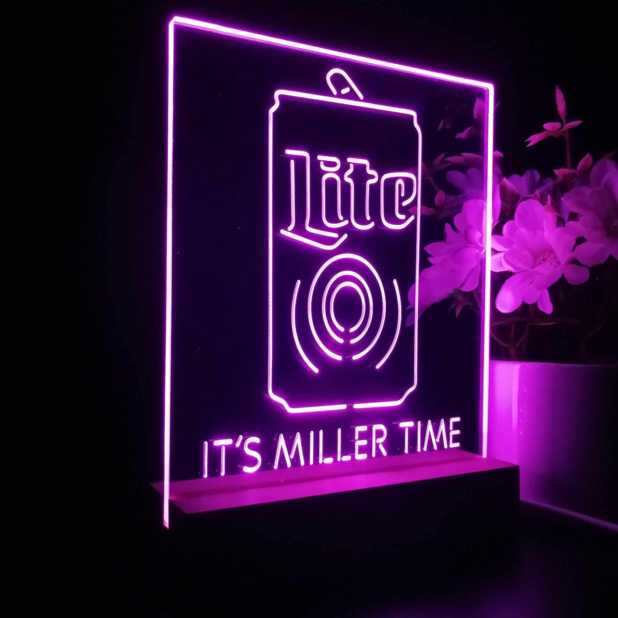 It's Miller Time Bottle 3D LED Illusion Night Light Table Lamp