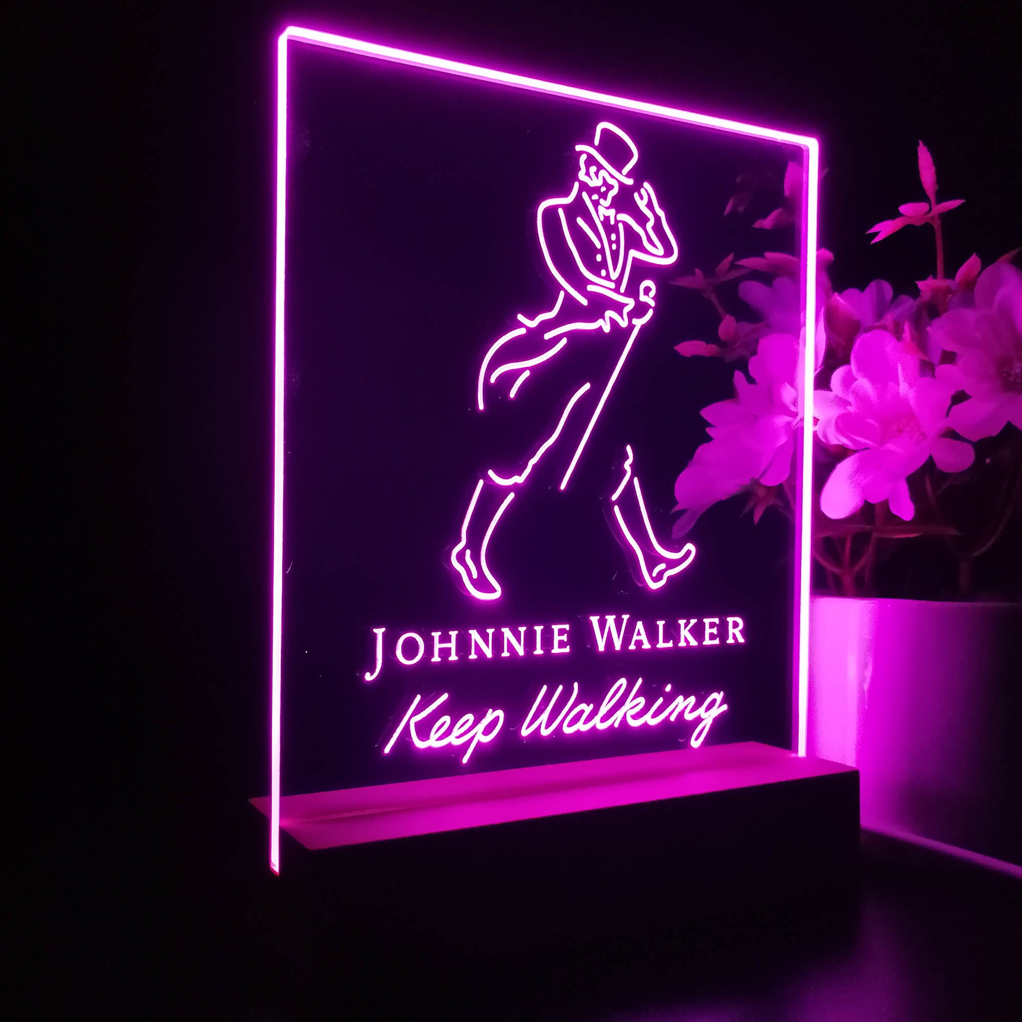 Jonnie Walker 3D LED Optical Illusion Night Light Table Lamp