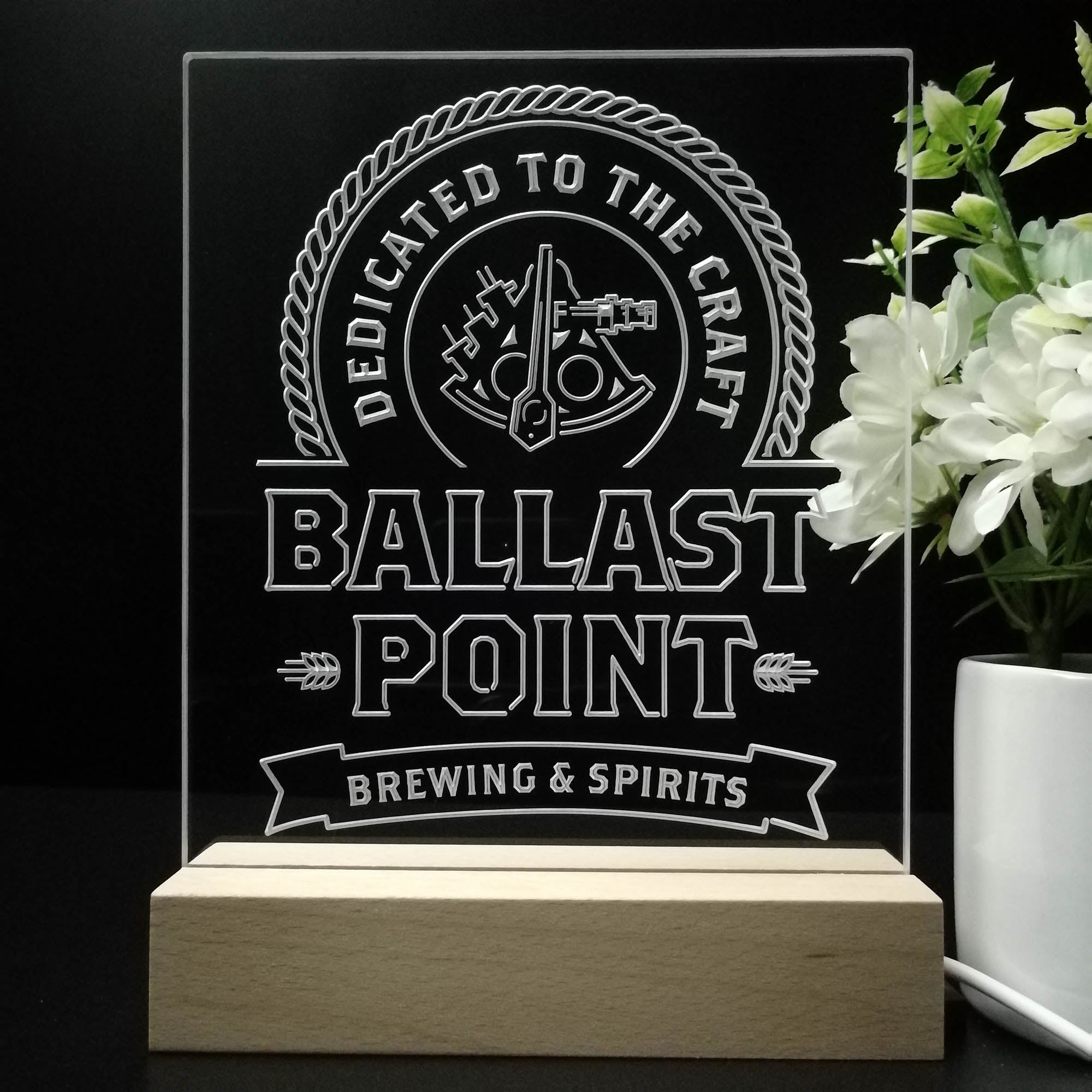 Ballast Point Brewing Co. 3D LED Illusion Night Light Table Lamp