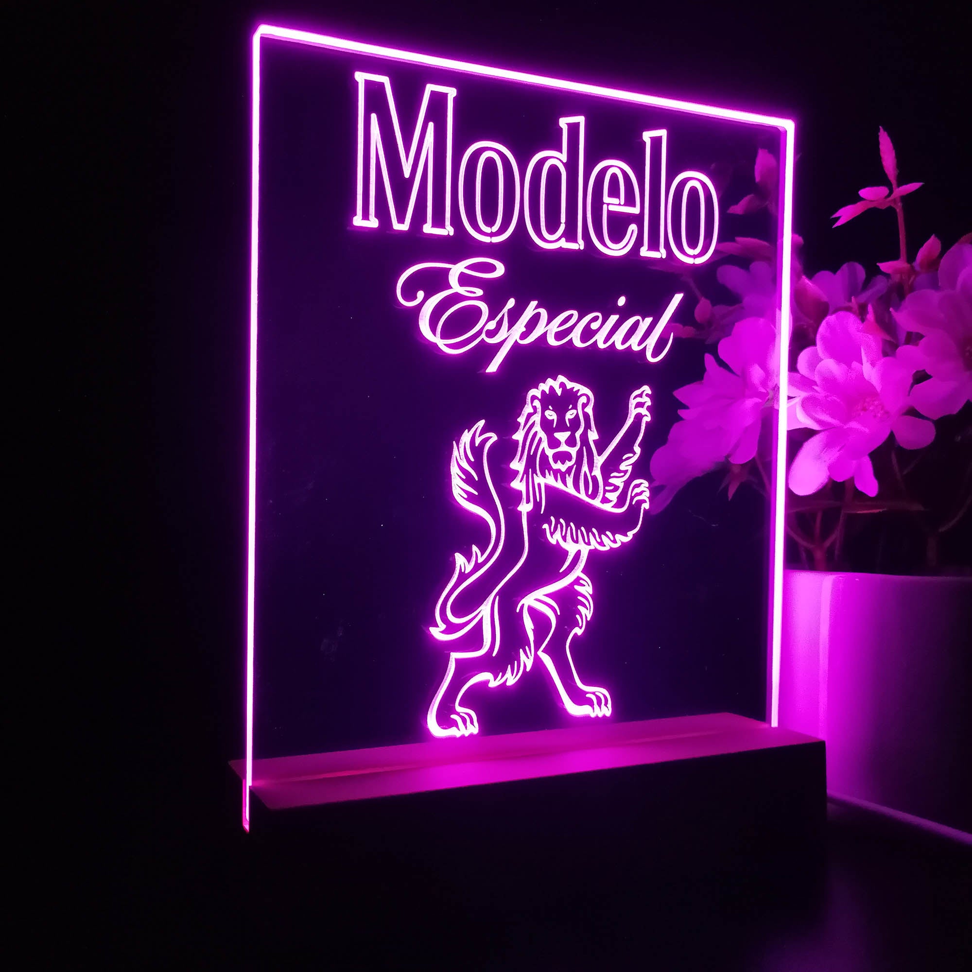 Modelo Especial Vertical 3D LED Illusion Night Light Table Lamp