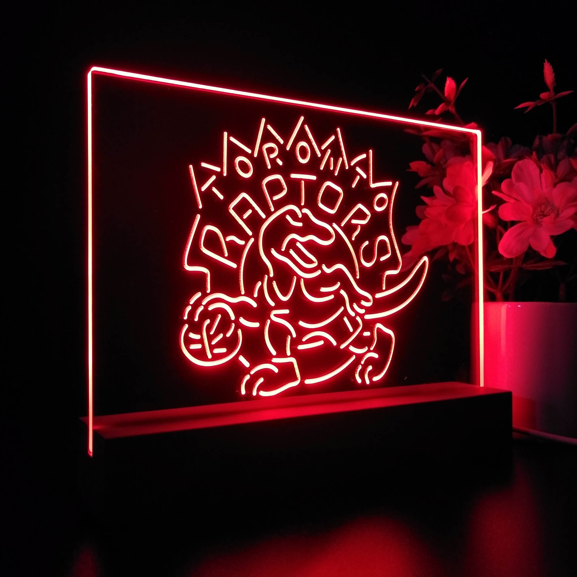 Toronto Raptors Basketball NBA 3D LED Illusion Sport Team Night Light