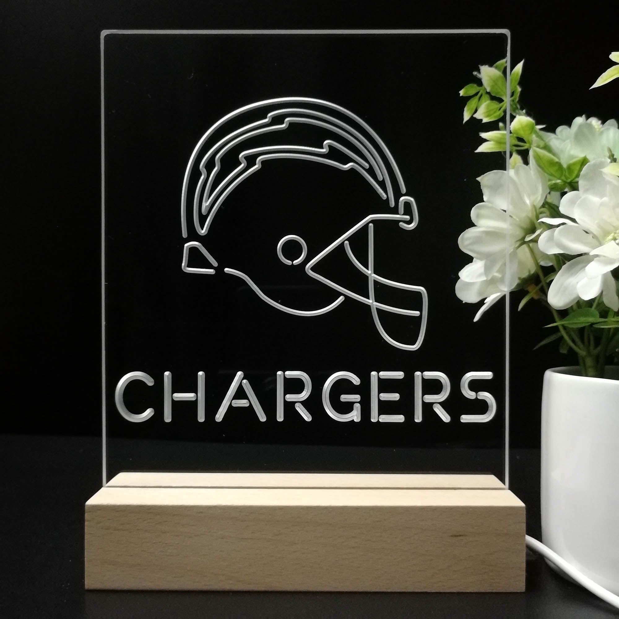 Los Angeles Chargers 3D LED Illusion Sport Team Night Light