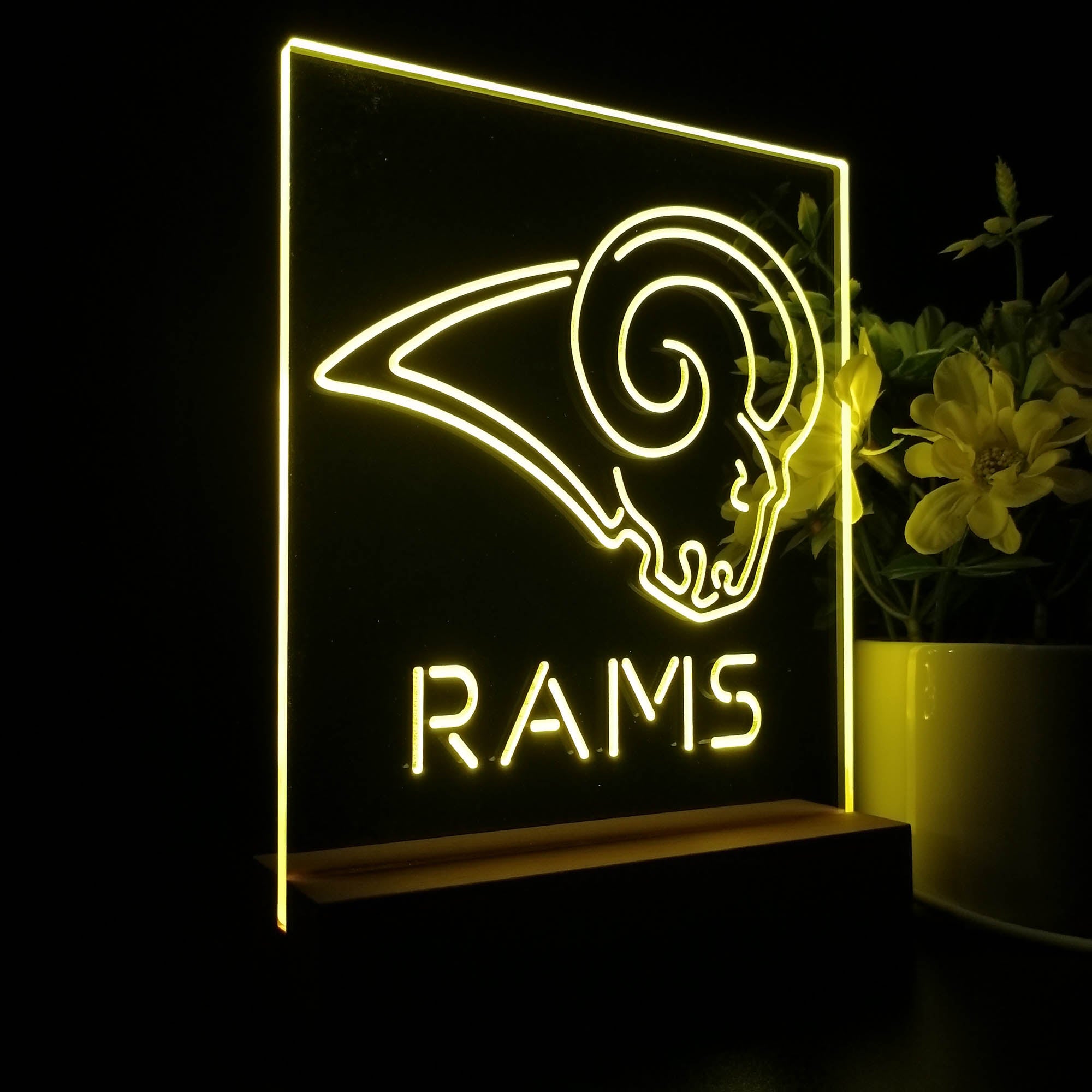 Los Angeles Ramsation 3D LED Illusion Sport Team Night Light