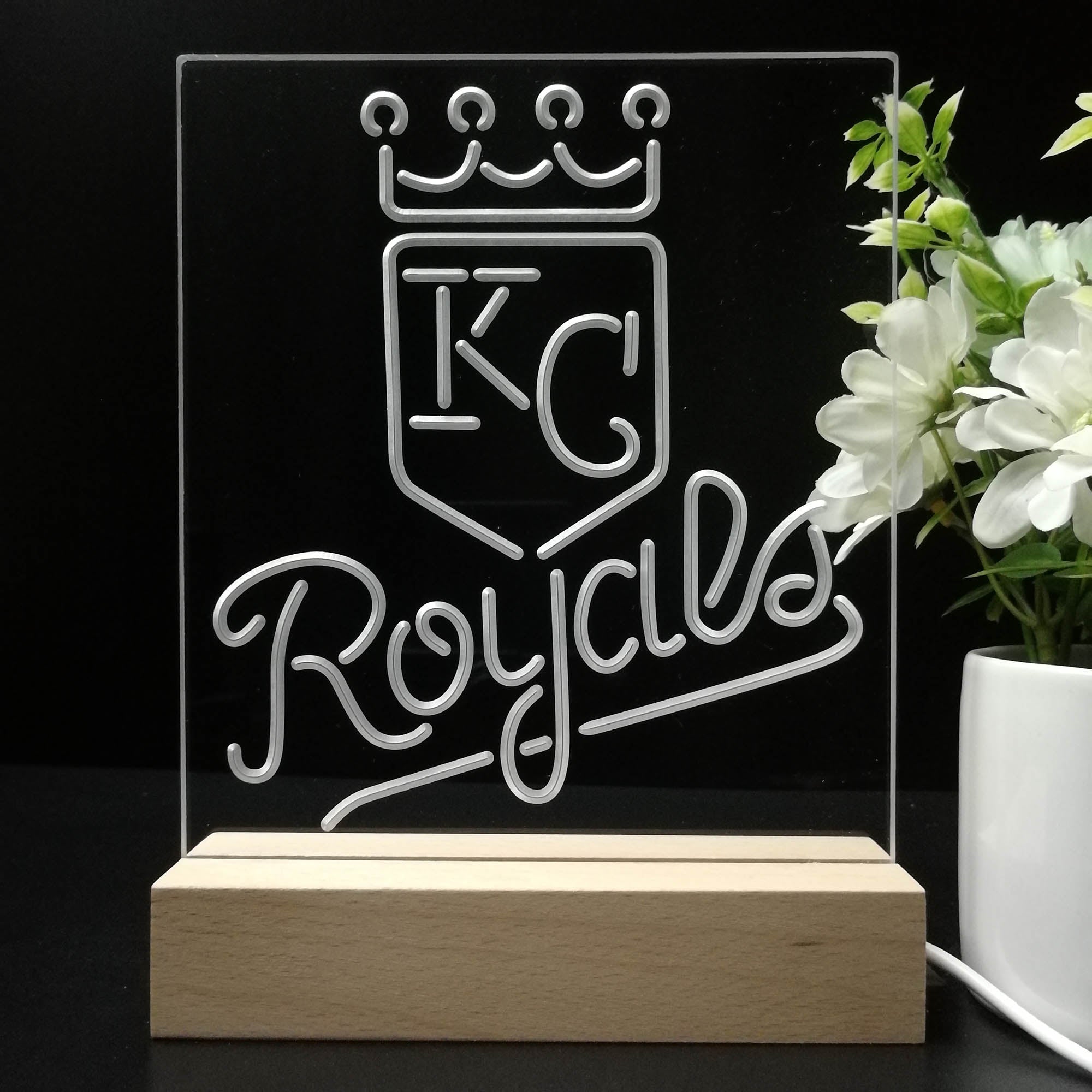 Kansas City Royals 3D LED Illusion Sport Team Night Light