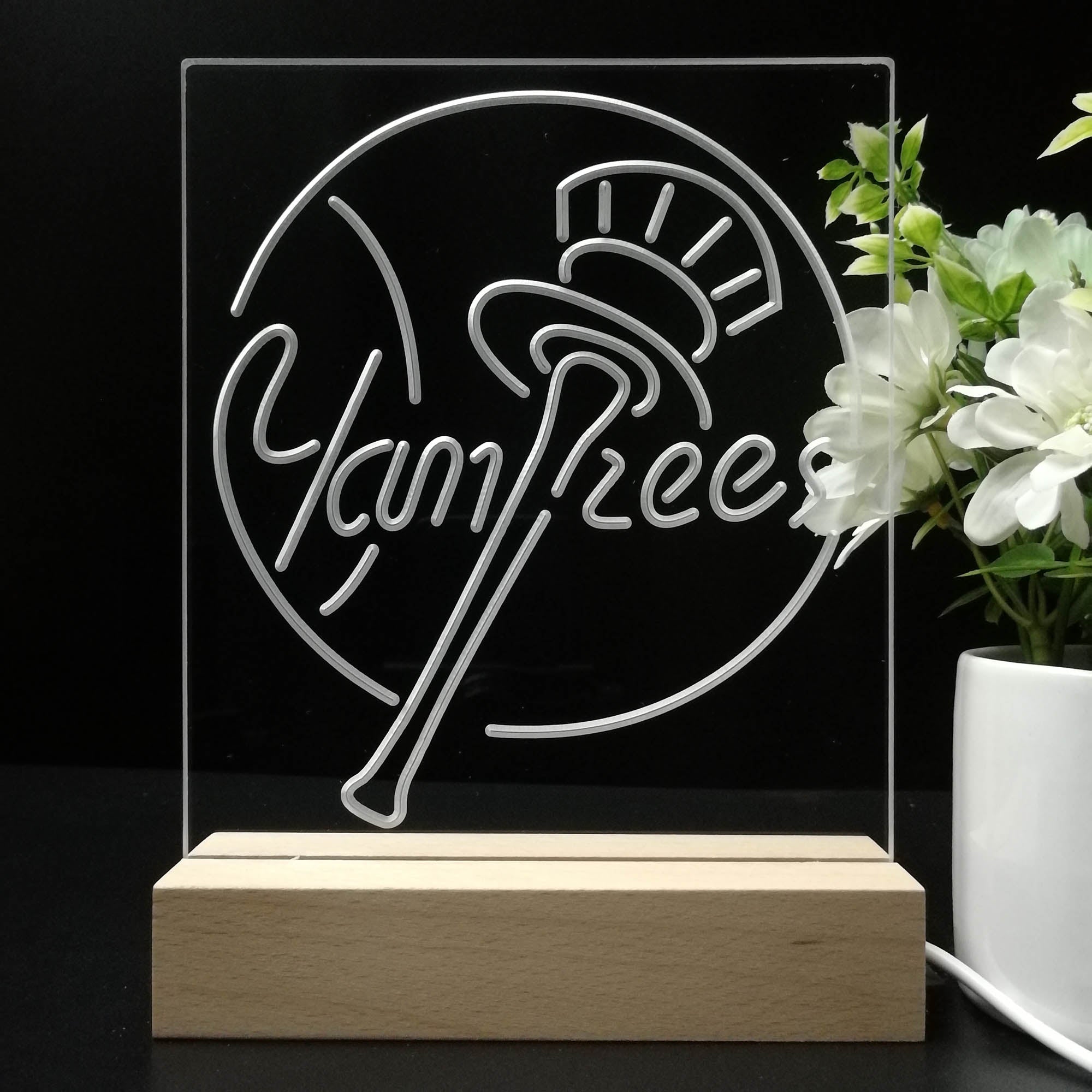 New York Yankees 3D LED Illusion Sport Team Night Light