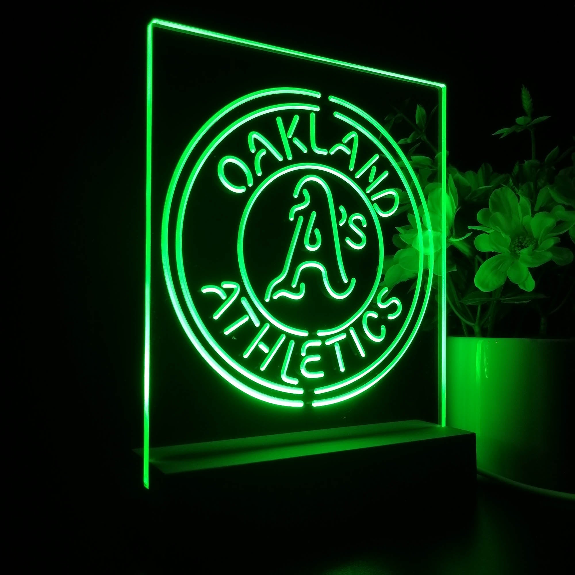 Oakland Athletics 3D LED Illusion Sport Team Night Light