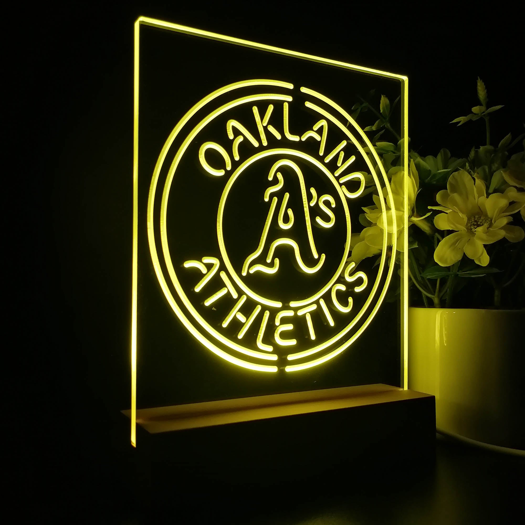 Oakland Athletics 3D LED Illusion Sport Team Night Light