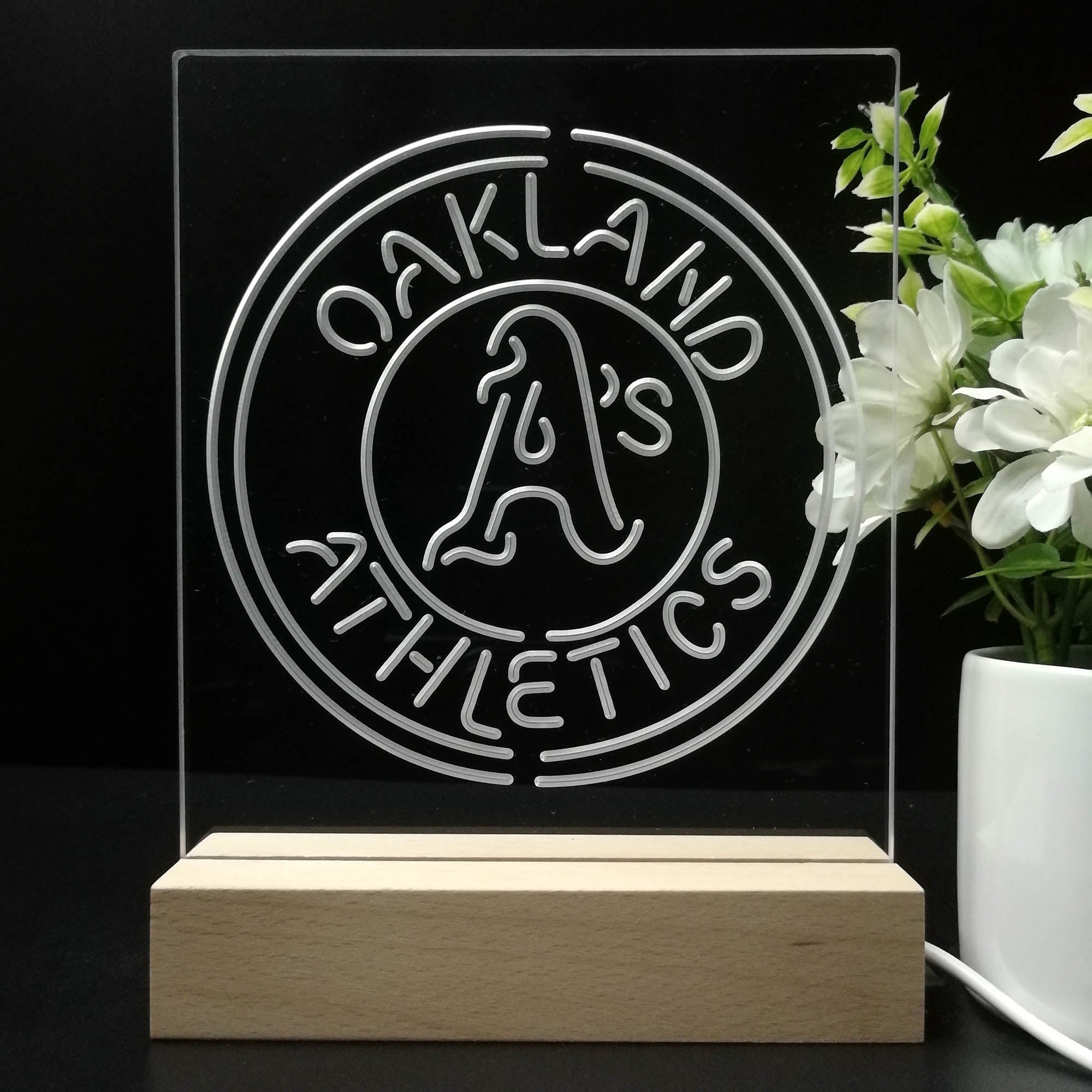 Oakland Athletics 3D LED Illusion Sport Team Night Light