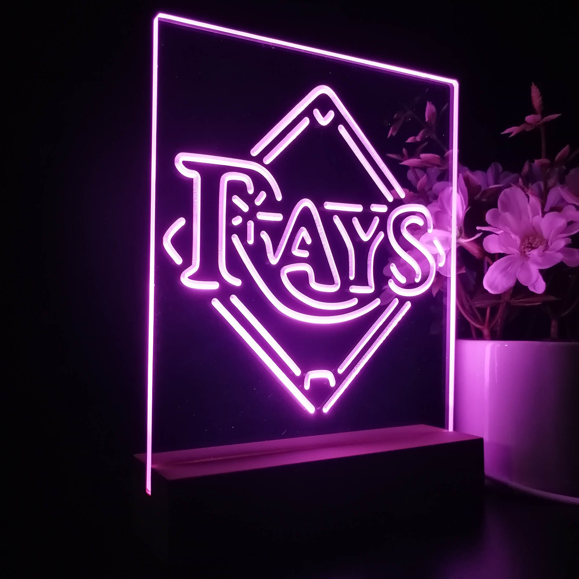 Tampa Bay Rays 3D LED Illusion Sport Team Night Light