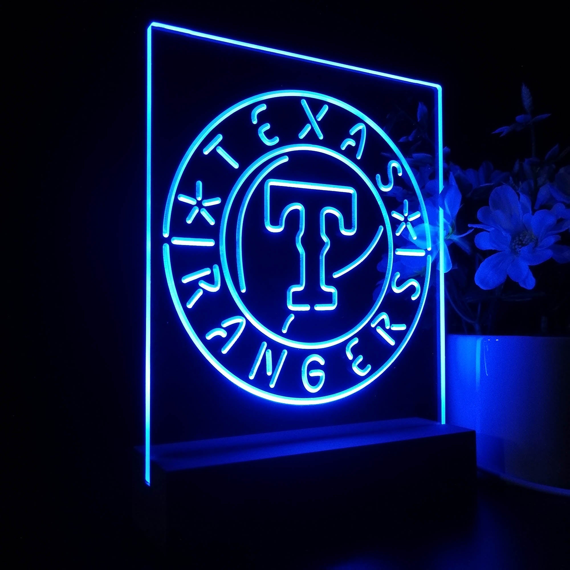 Texas Rangers 3D LED Illusion Sport Team Night Light