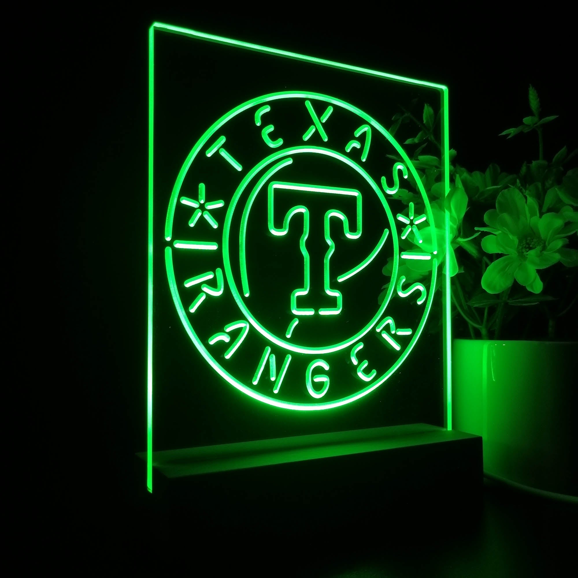 Texas Rangers 3D LED Illusion Sport Team Night Light