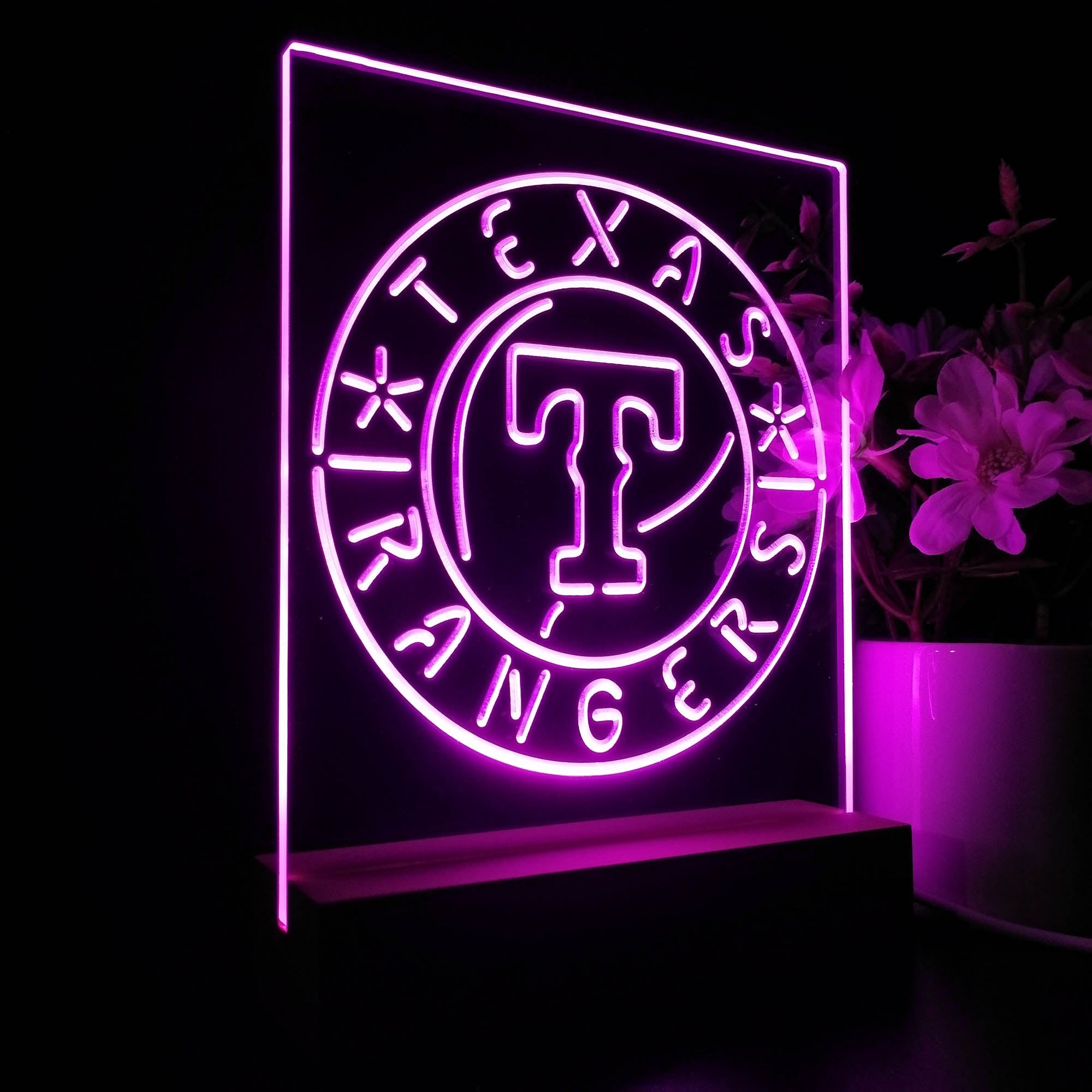 Texas Rangers 3D LED Illusion Sport Team Night Light