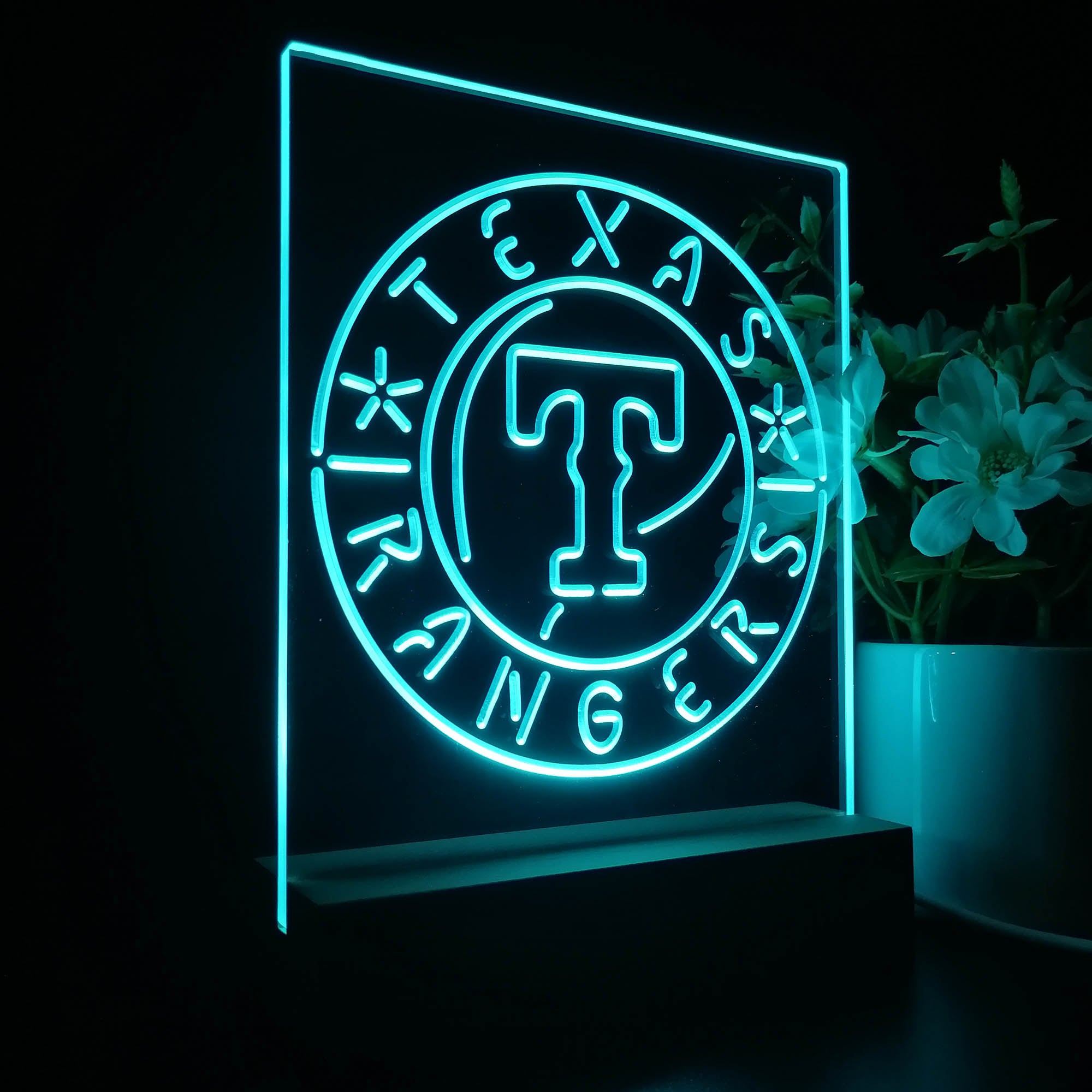 Texas Rangers 3D LED Illusion Sport Team Night Light