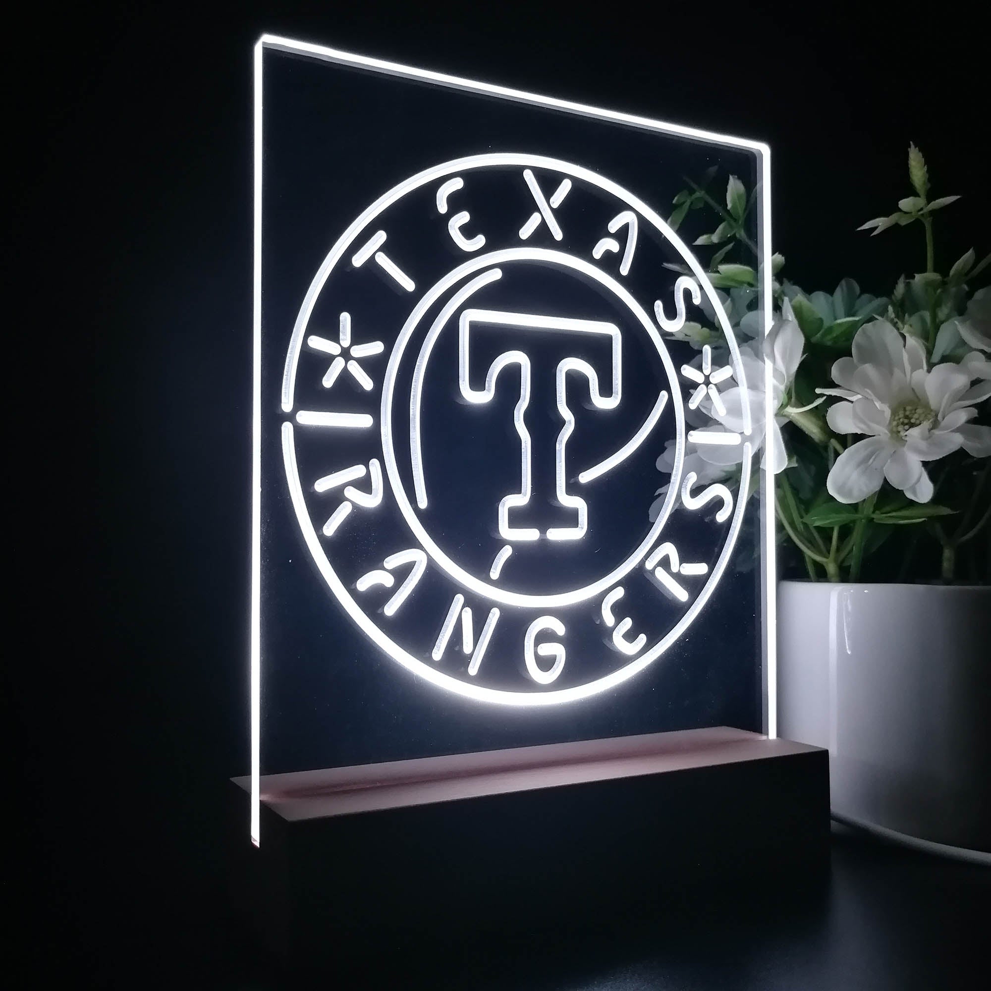 Texas Rangers 3D LED Illusion Sport Team Night Light