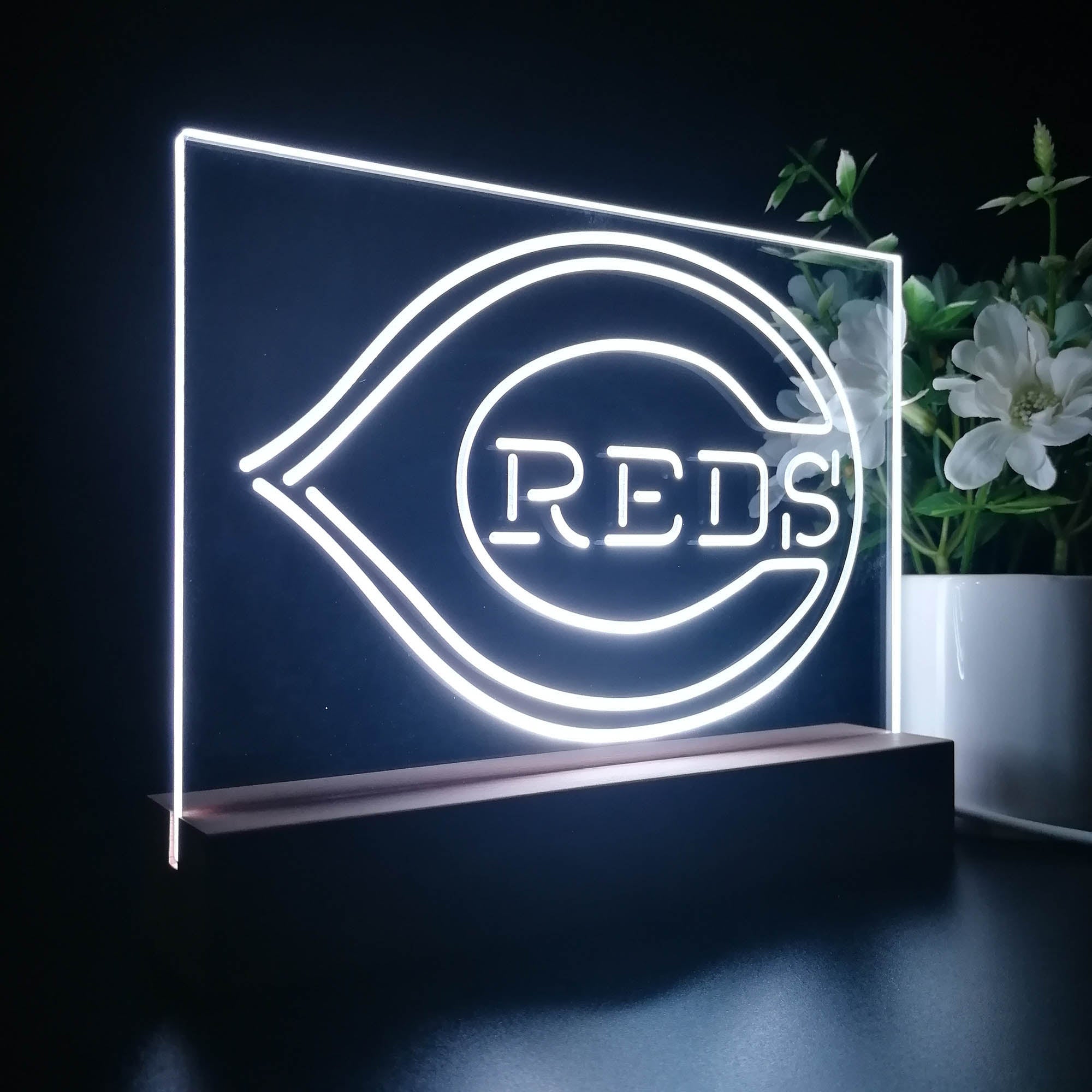 Cincinnati Reds 3D LED Illusion Sport Team Night Light