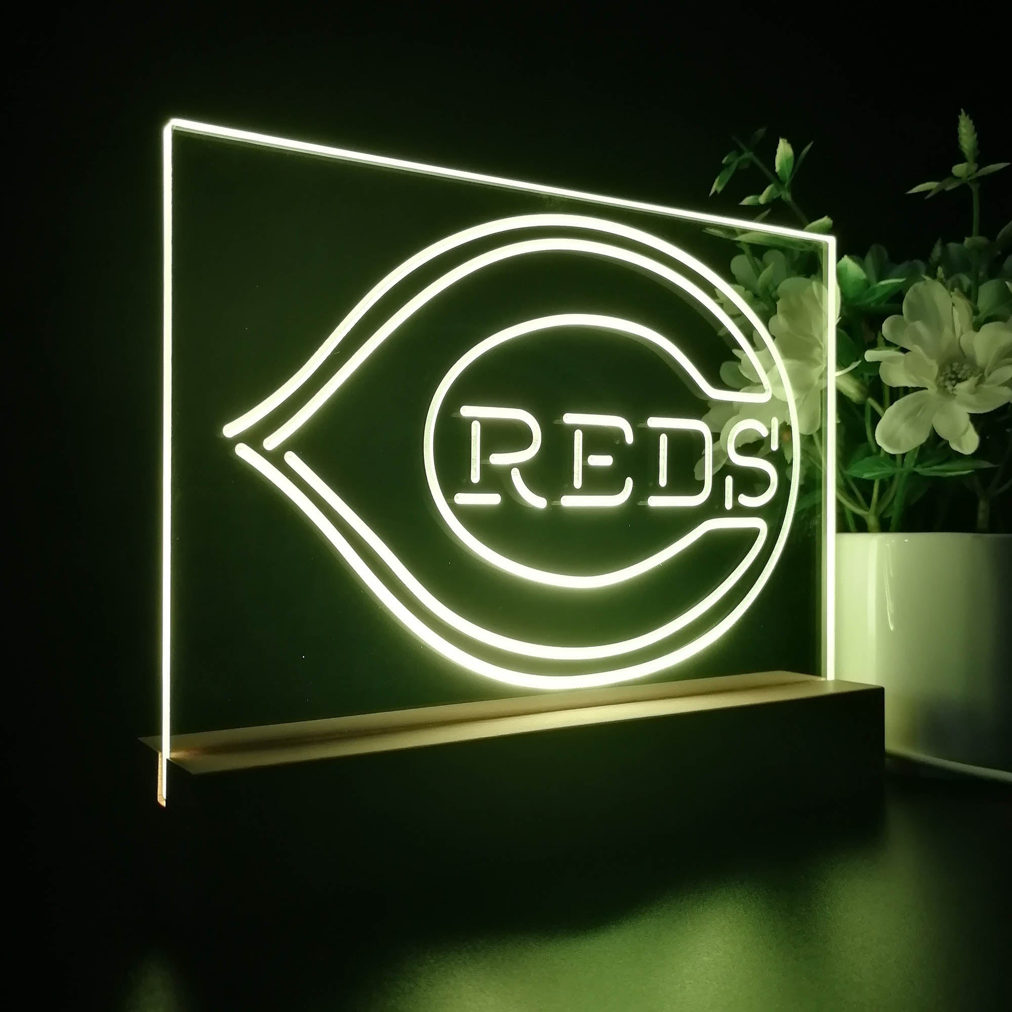 Cincinnati Reds 3D LED Illusion Sport Team Night Light