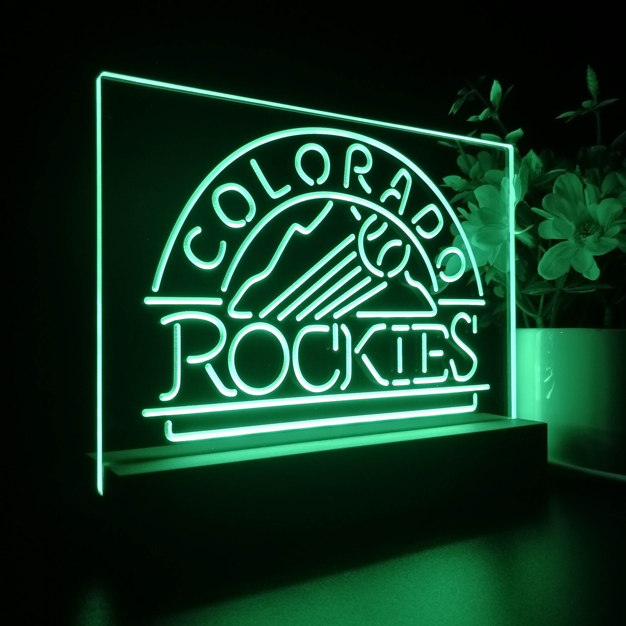 Colorado Rockies 3D LED Illusion Sport Team Night Light