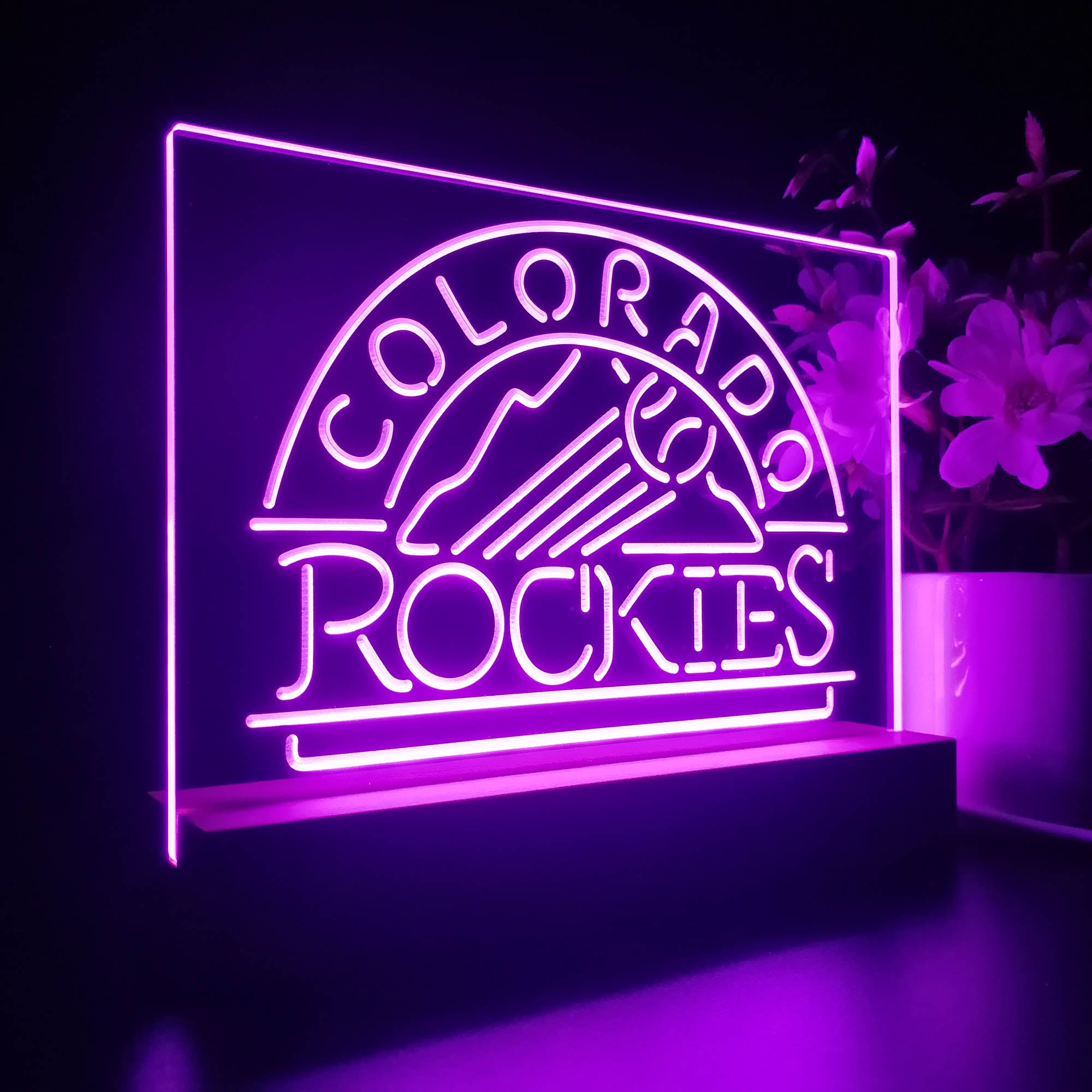 Colorado Rockies 3D LED Illusion Sport Team Night Light