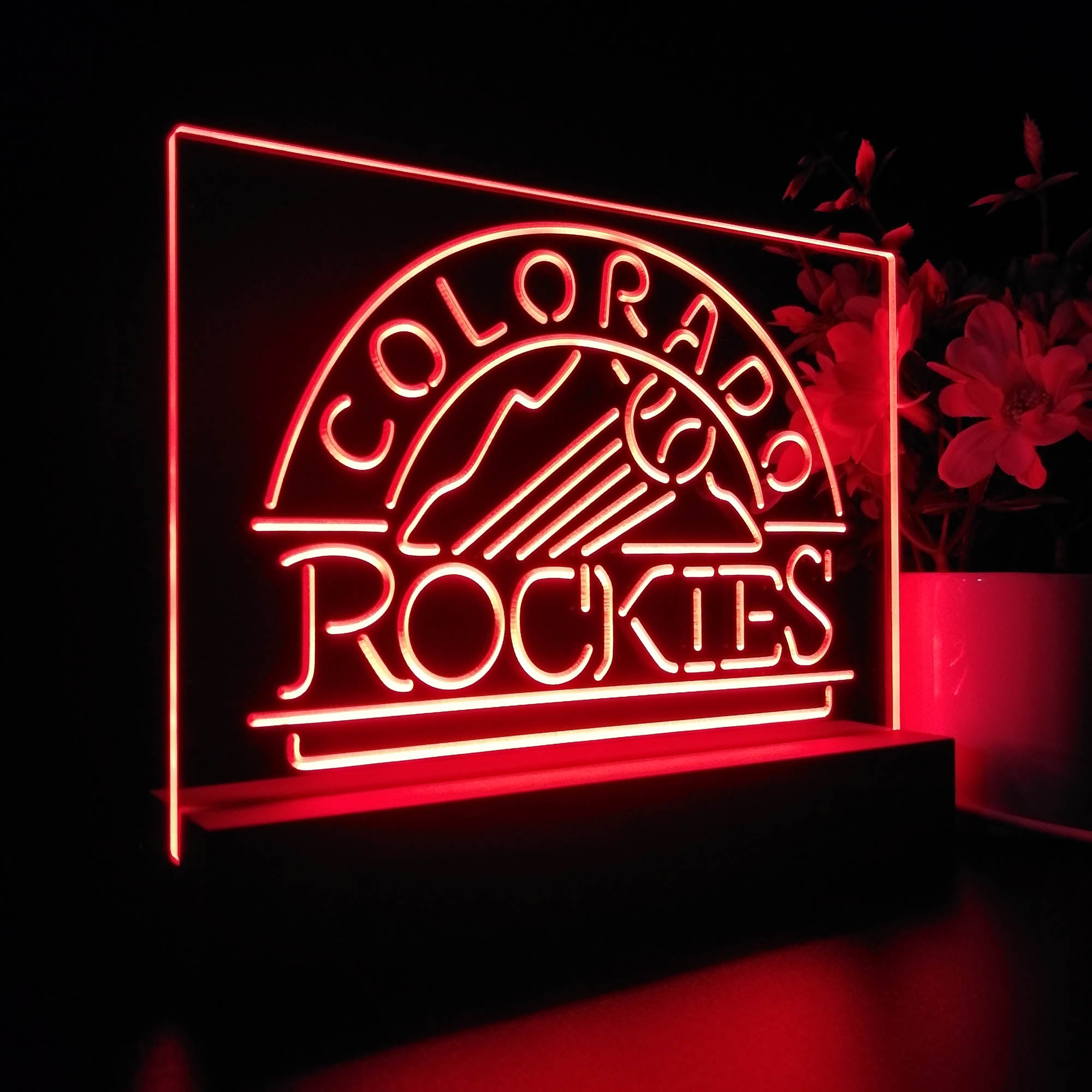 Colorado Rockies 3D LED Illusion Sport Team Night Light