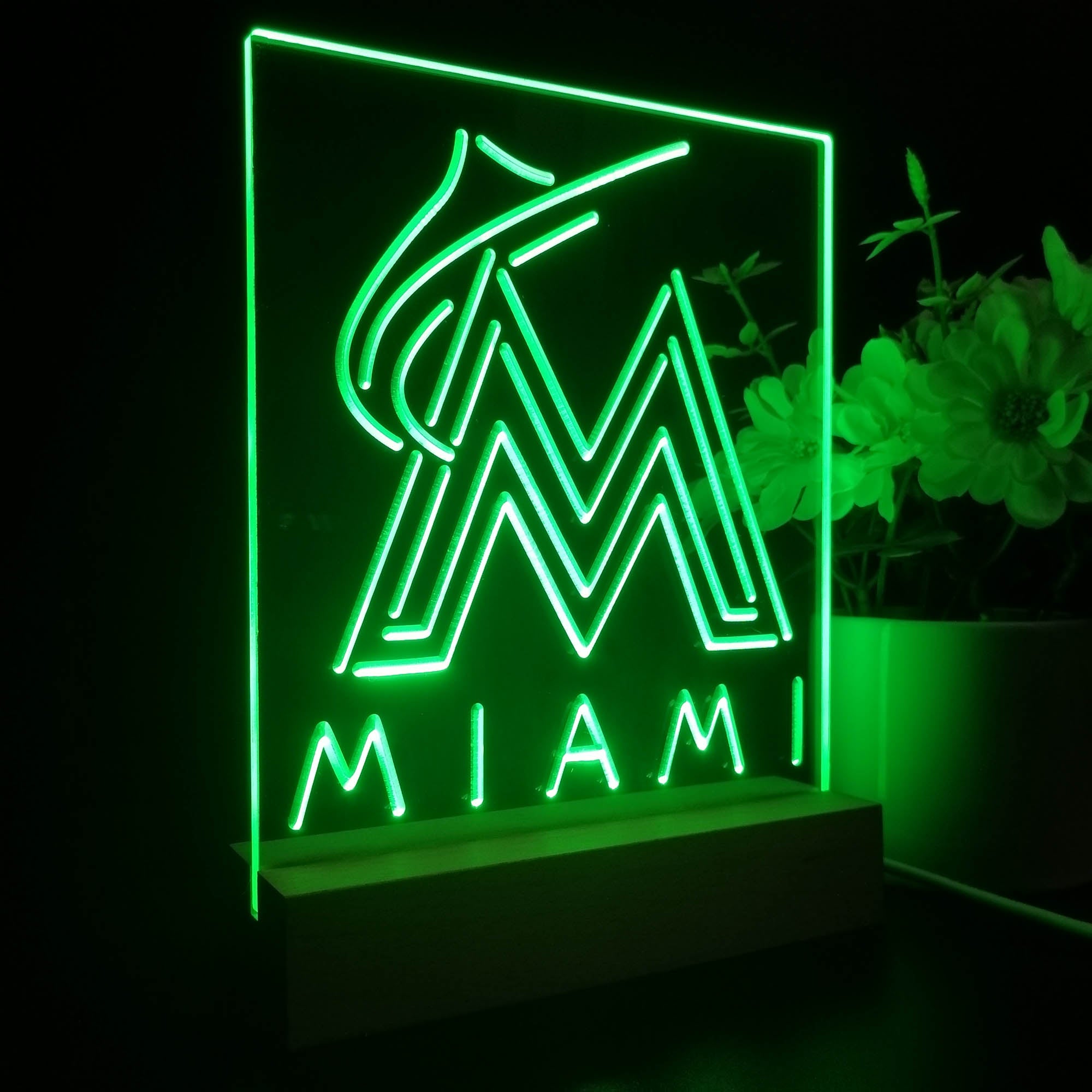 Florida Marlins 3D LED Illusion Sport Team Night Light