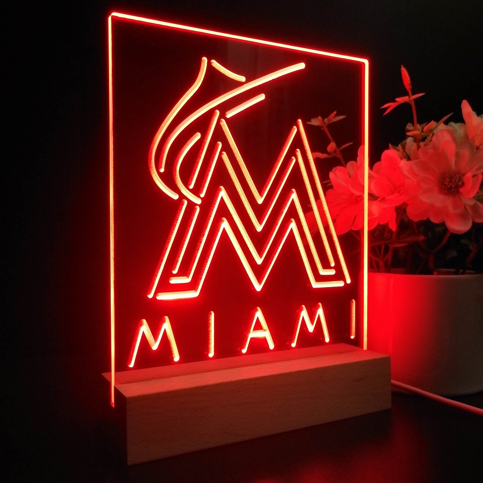 Florida Marlins 3D LED Illusion Sport Team Night Light