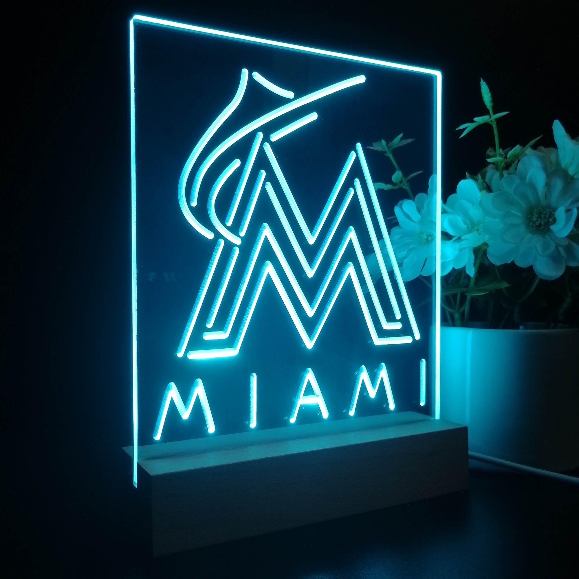 Florida Marlins 3D LED Illusion Sport Team Night Light