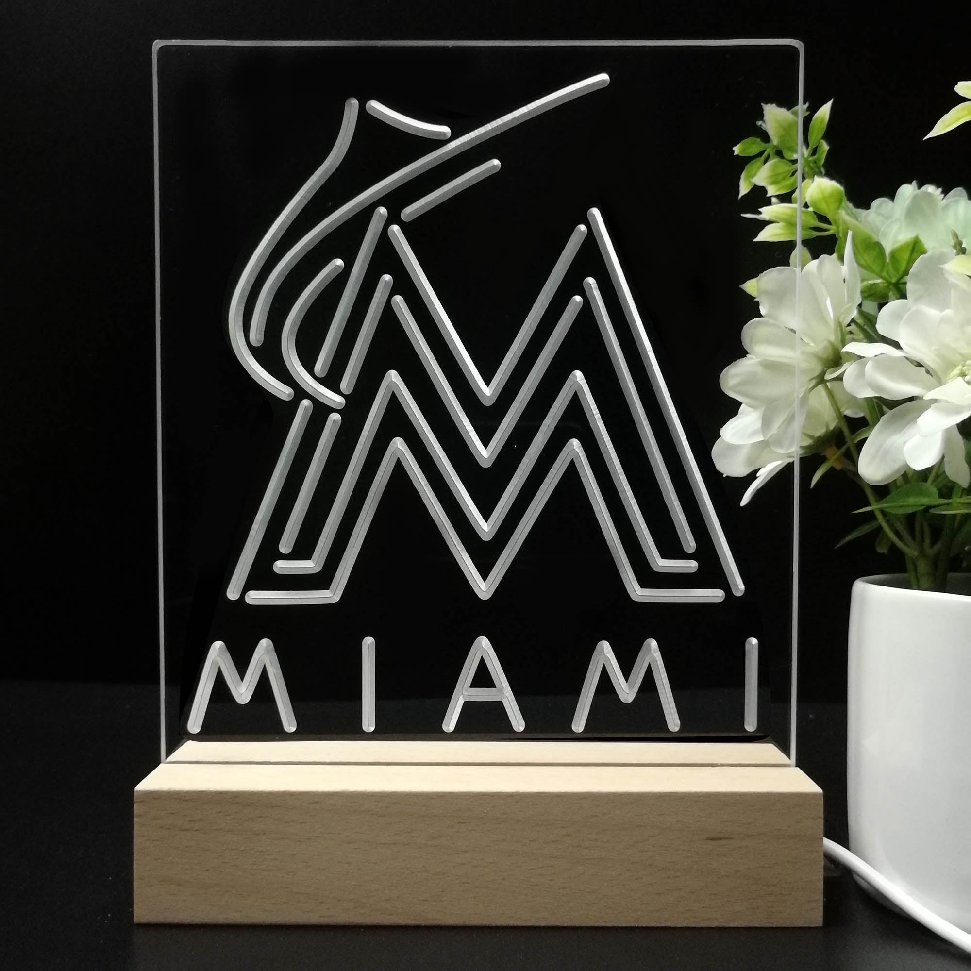 Florida Marlins 3D LED Illusion Sport Team Night Light