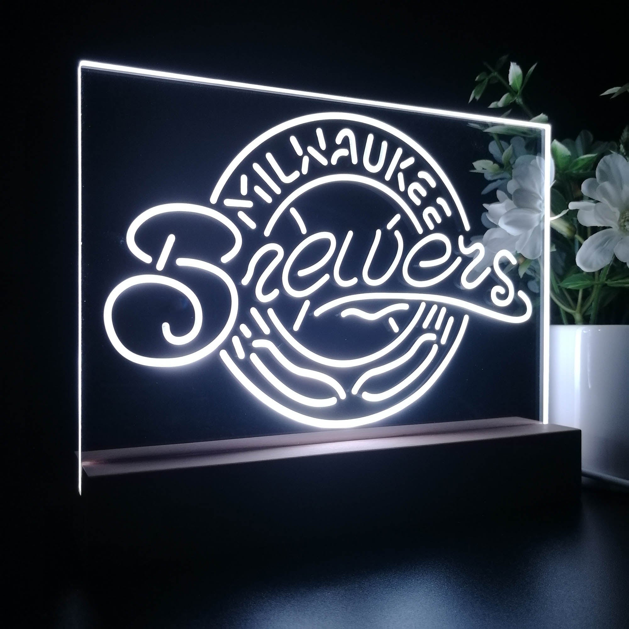 Milwaukee Brewers 3D LED Illusion Sport Team Night Light