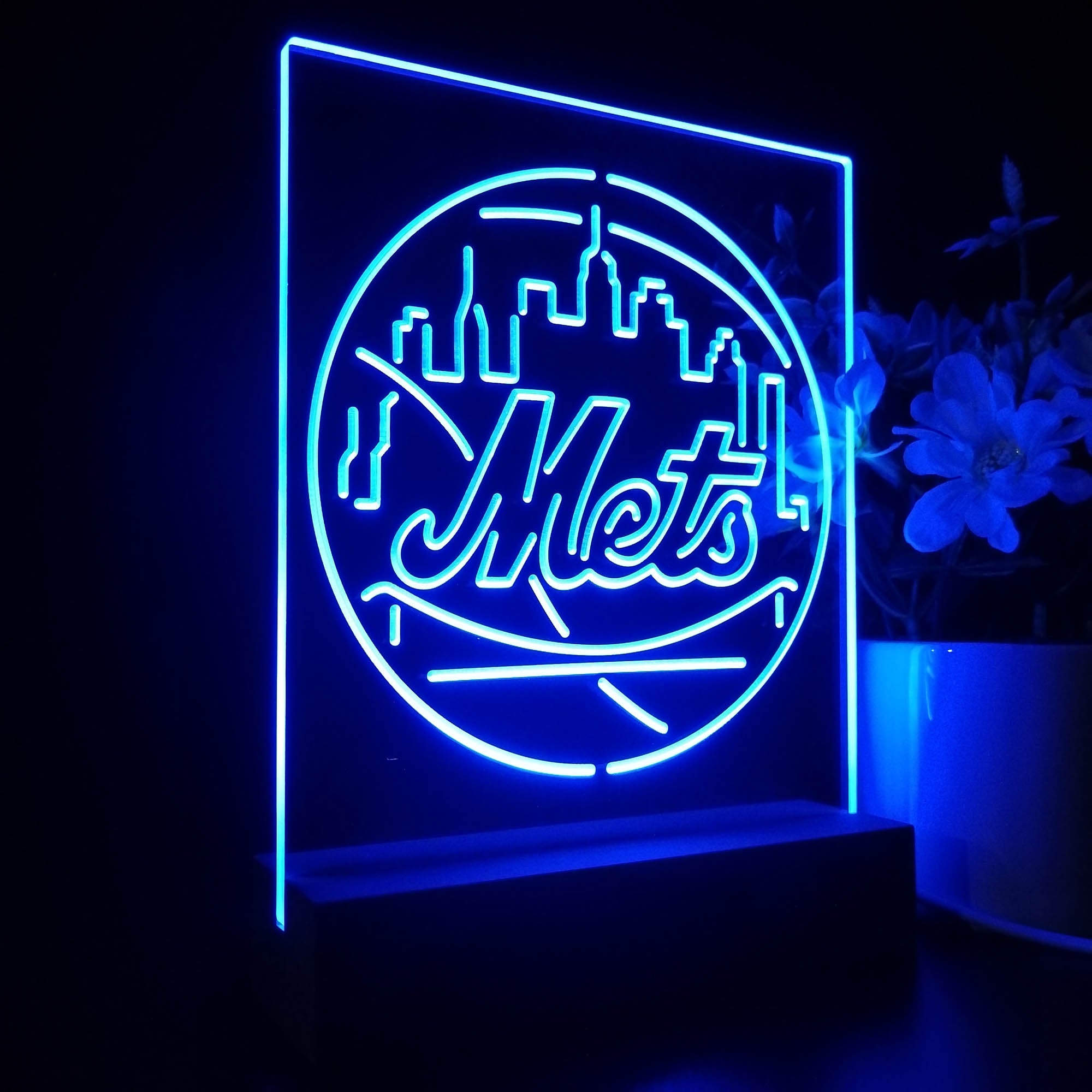 New York Mets 3D LED Illusion Sport Team Night Light