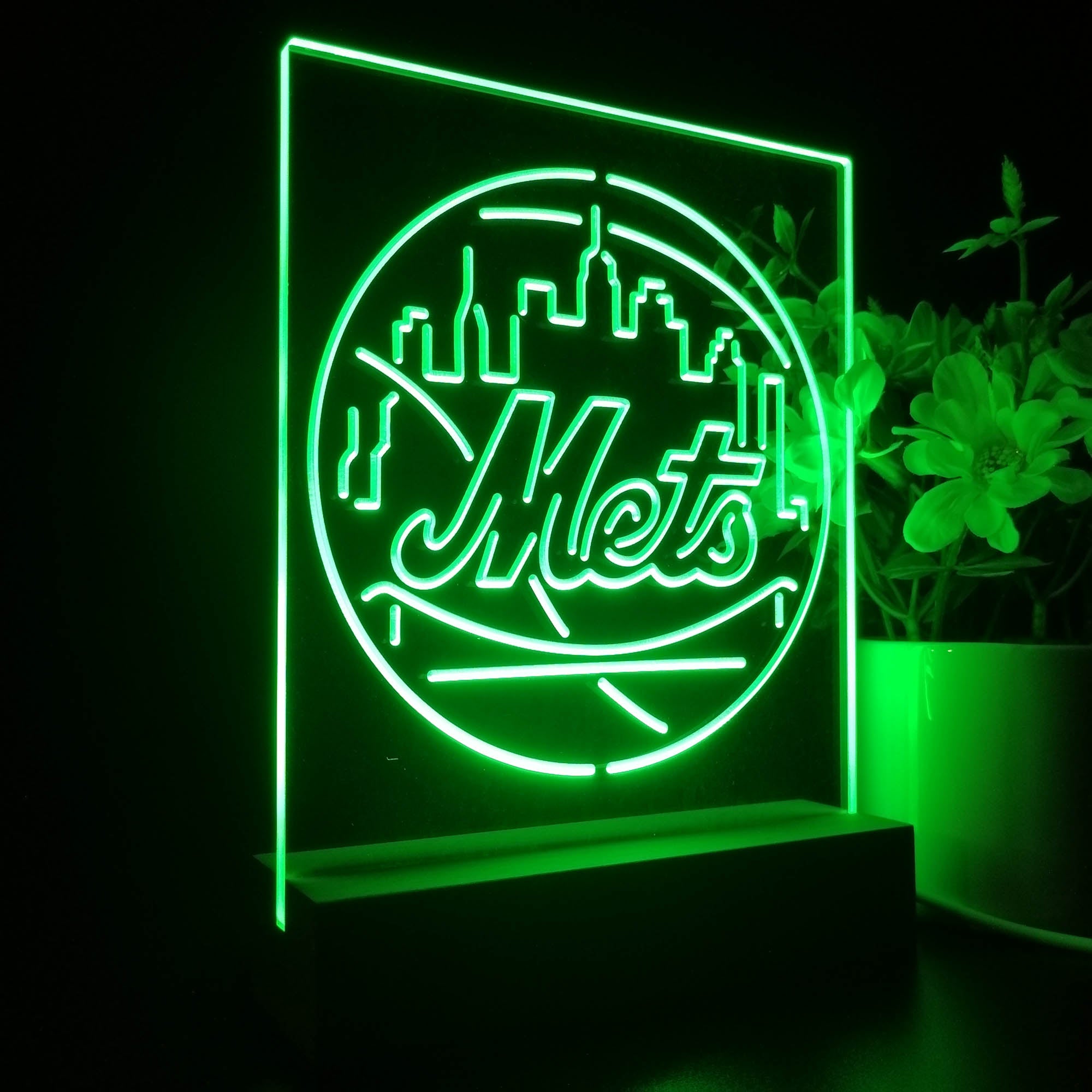 New York Mets 3D LED Illusion Sport Team Night Light