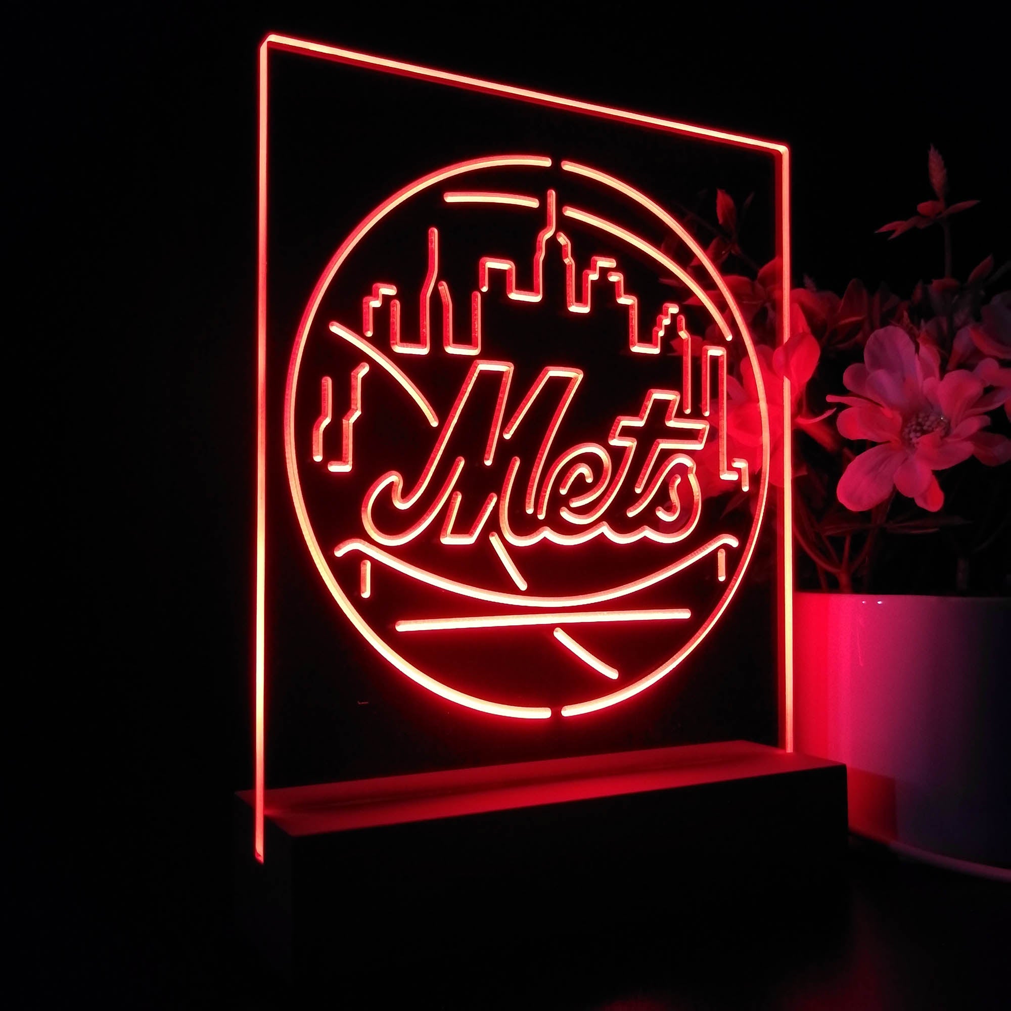 New York Mets 3D LED Illusion Sport Team Night Light