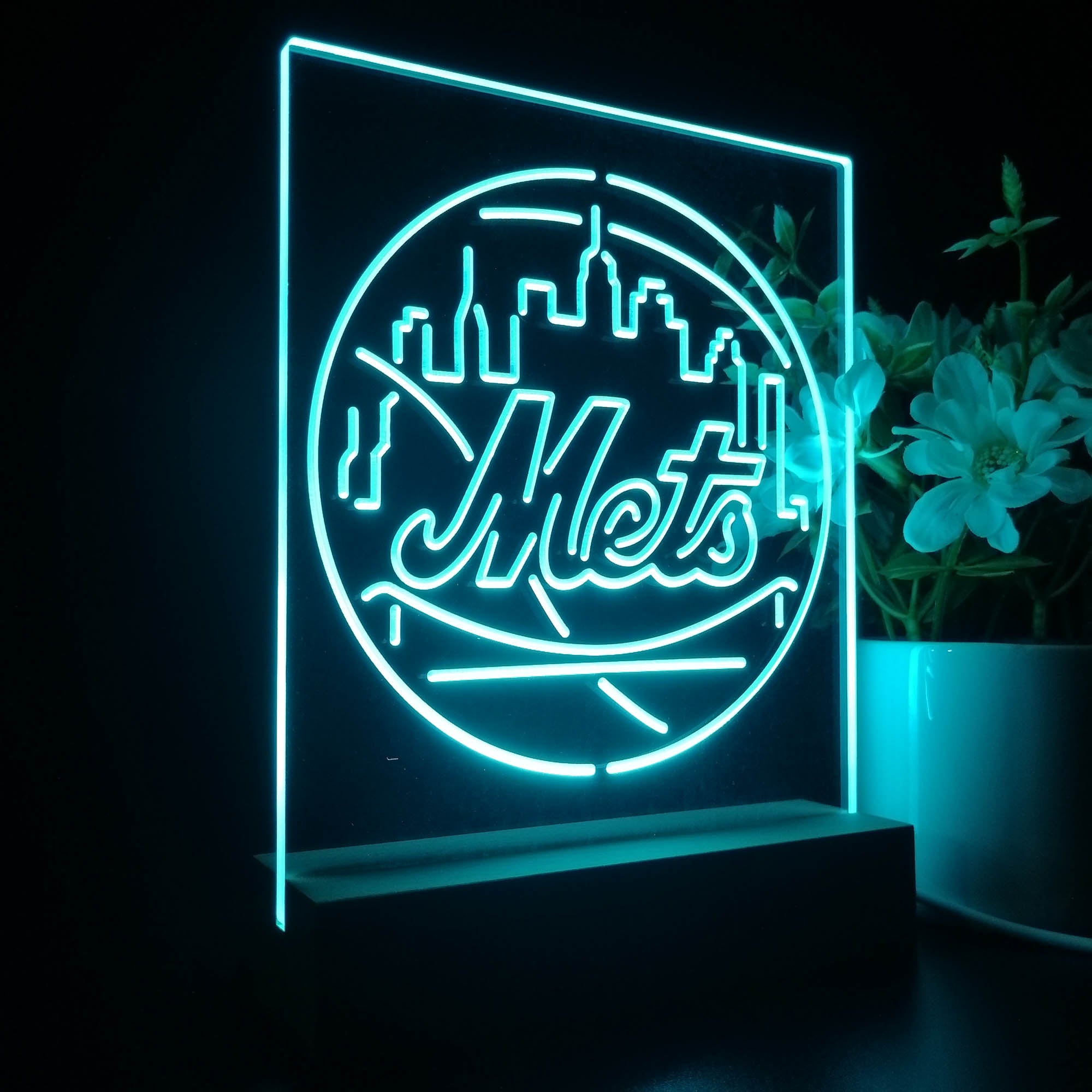 New York Mets 3D LED Illusion Sport Team Night Light