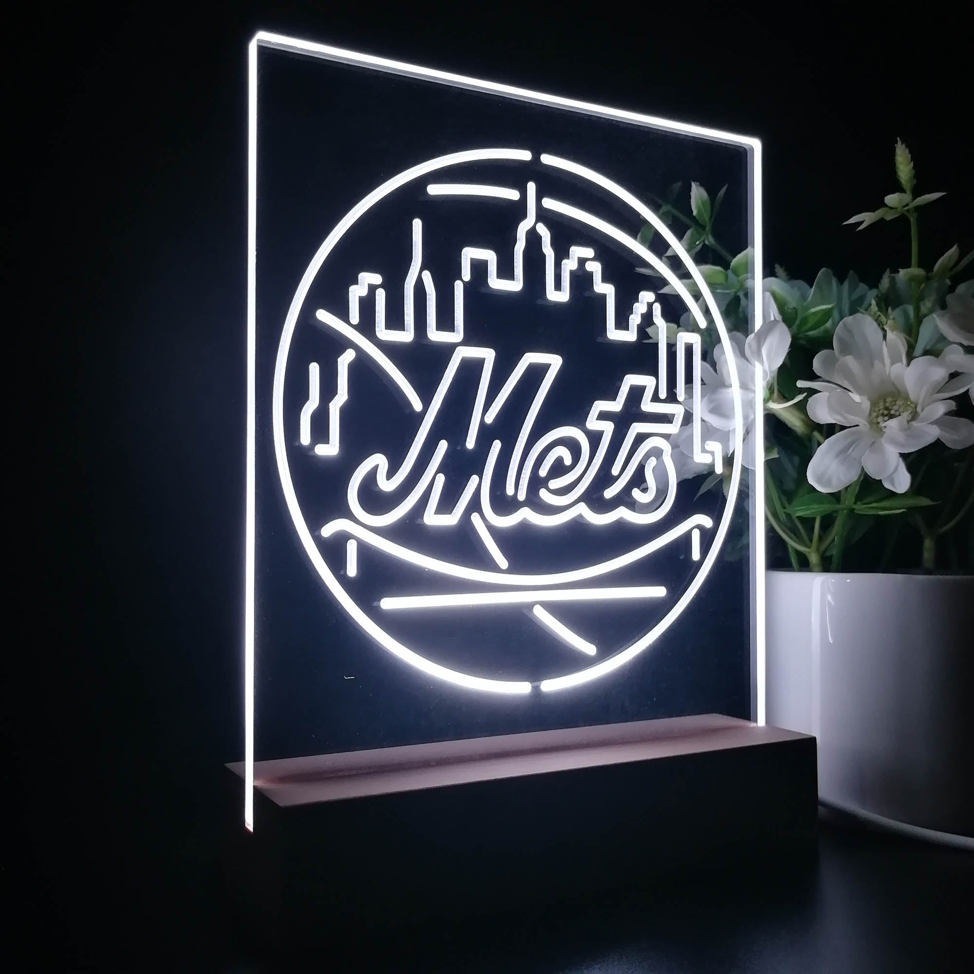 New York Mets 3D LED Illusion Sport Team Night Light