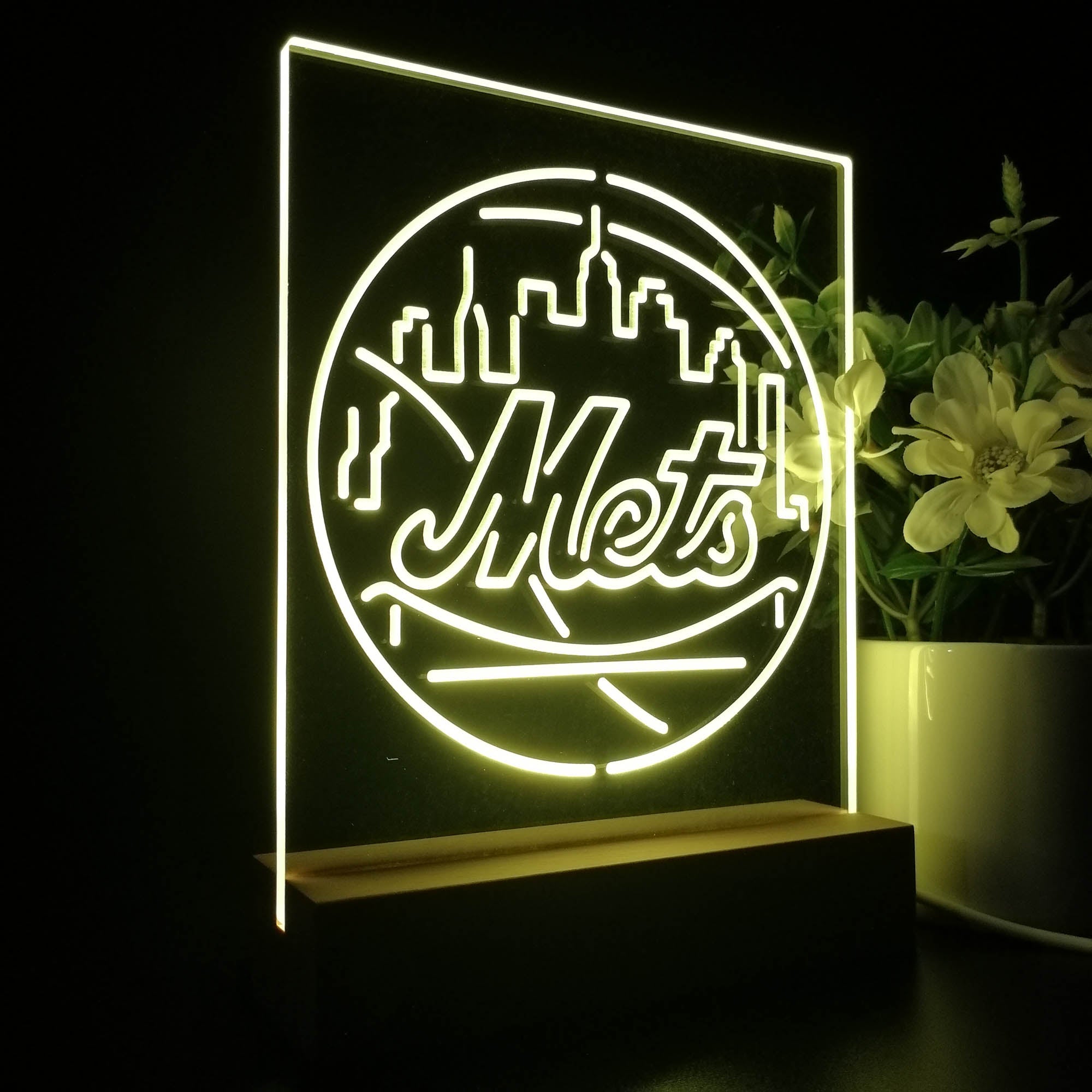 New York Mets 3D LED Illusion Sport Team Night Light