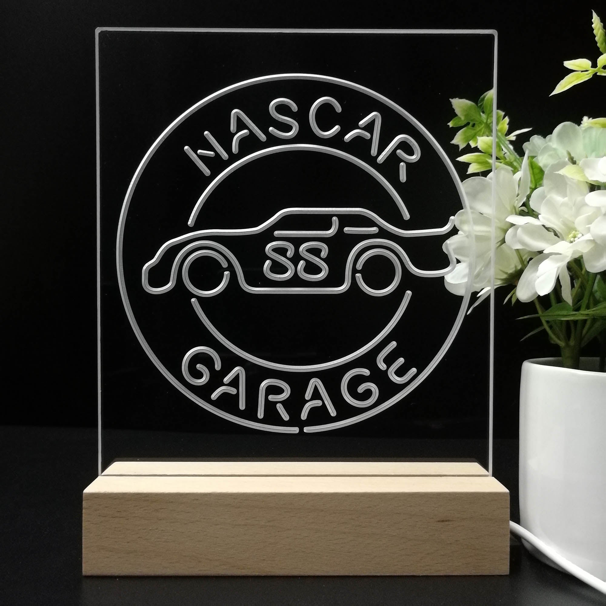 Nascar 88 Garage Dale Jr. 3D LED Optical Illusion Sport Team Night Light