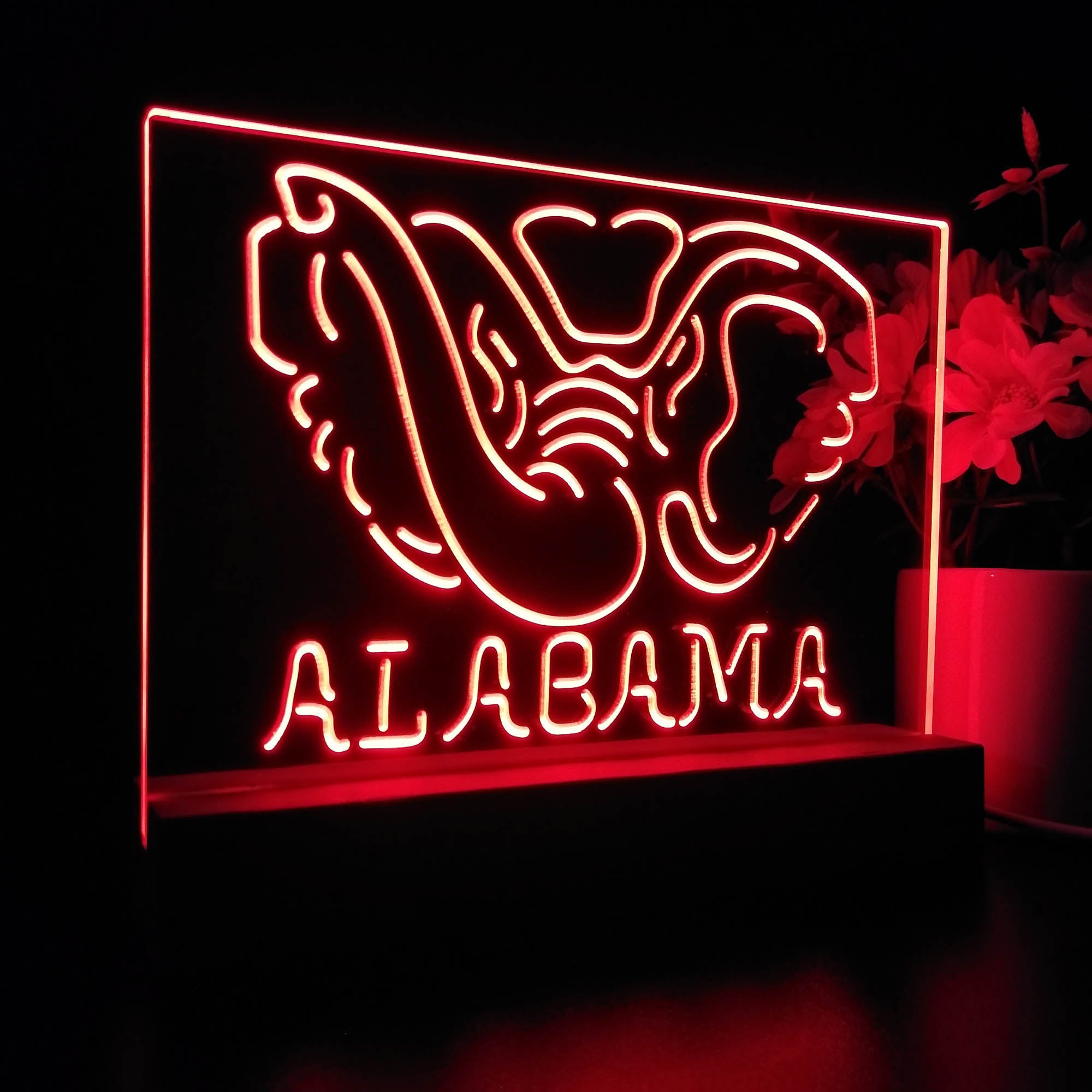 Alabama Crimson Tide 3D LED Optical Illusion Sport Team Night Light