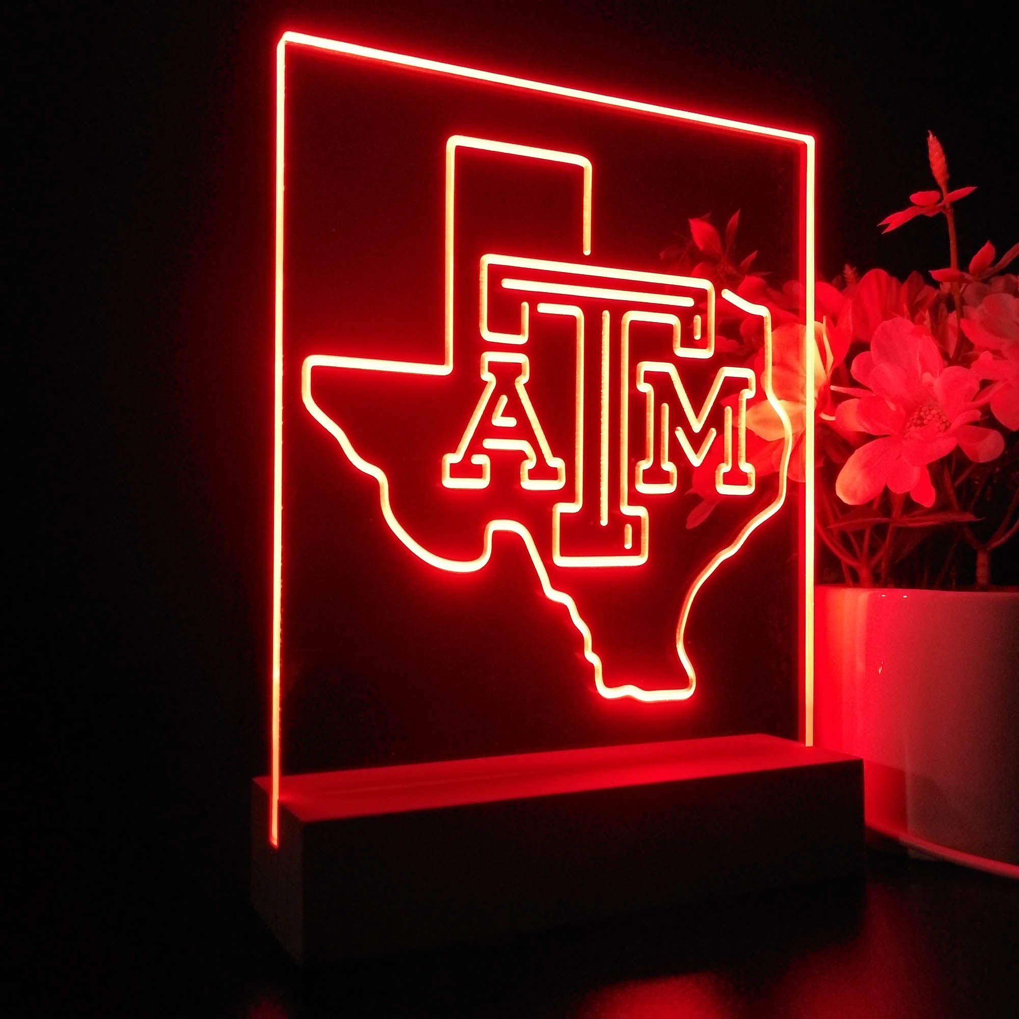 Texas A&M Aggies 3D LED Illusion Sport Team Night Light