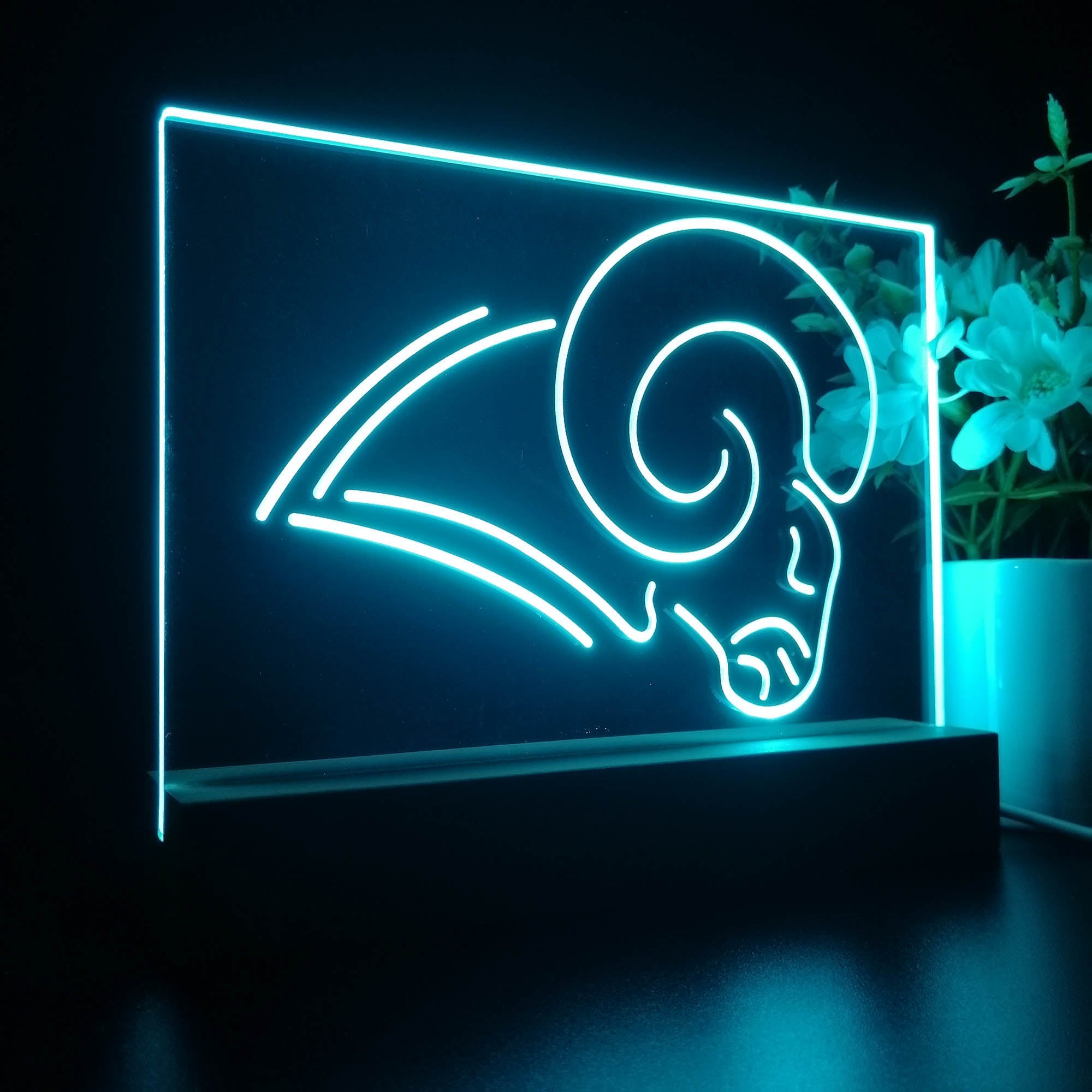 Los Angeles Rams 3D LED Optical Illusion Sport Team Night Light