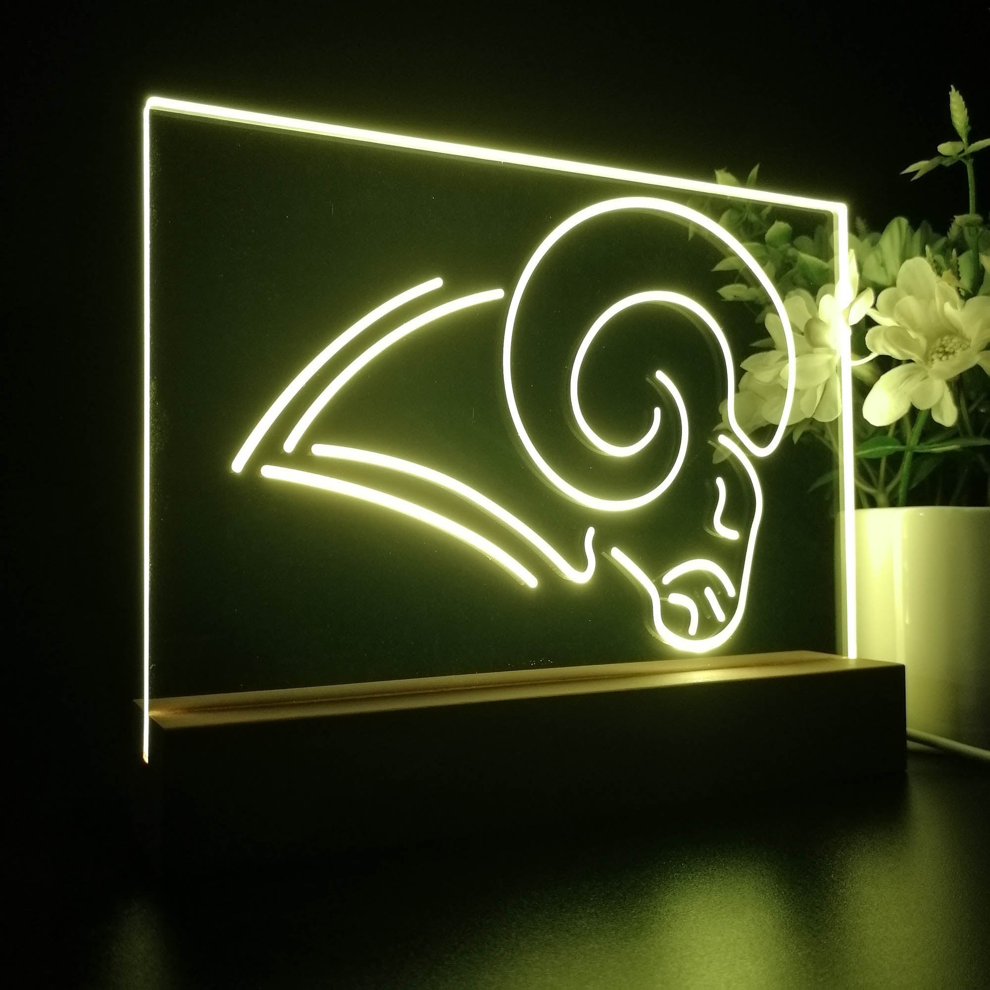 Los Angeles Rams 3D LED Illusion Sport Team Night Light