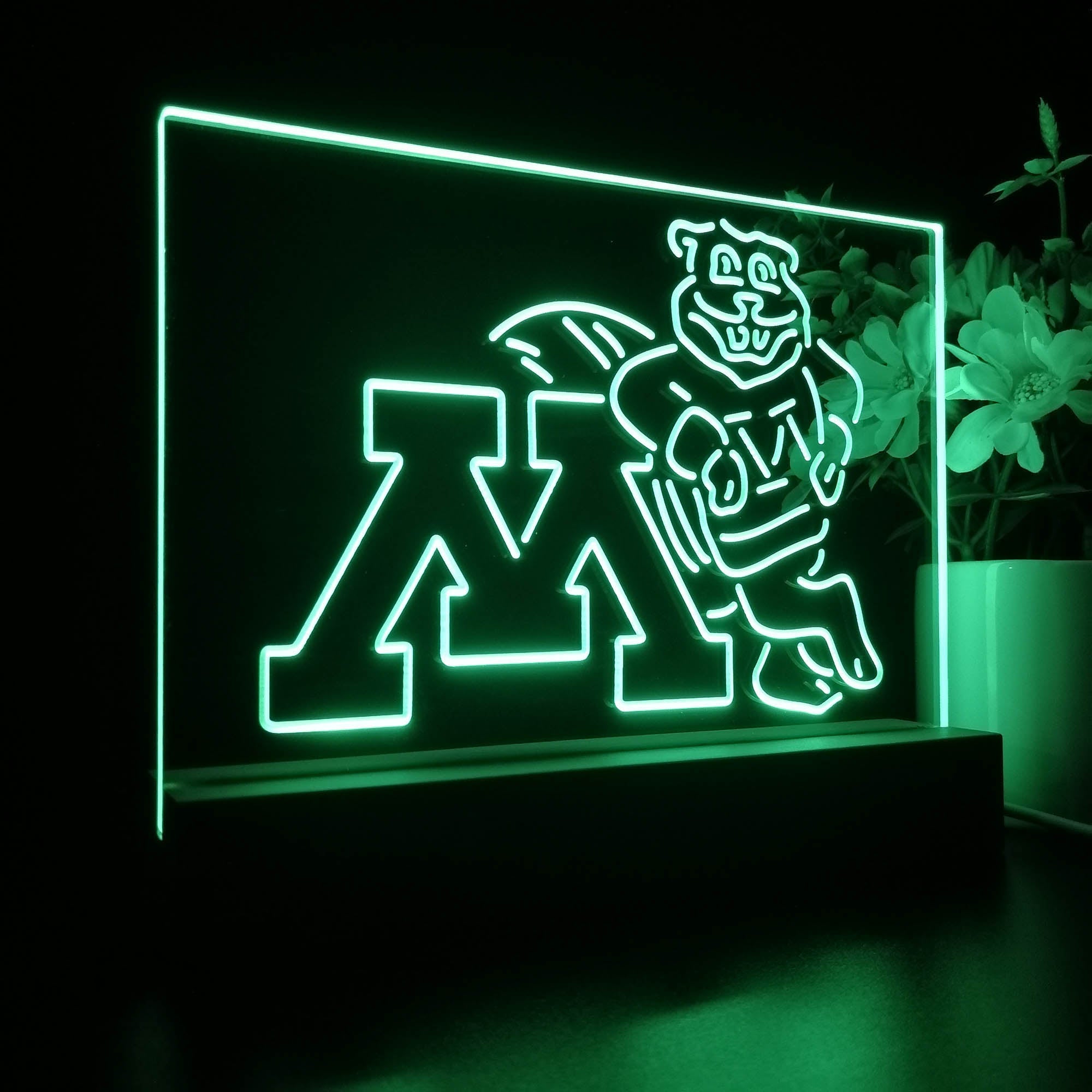 Minnesota Golden Gophers 3D LED Optical Illusion Sport Team Night Light
