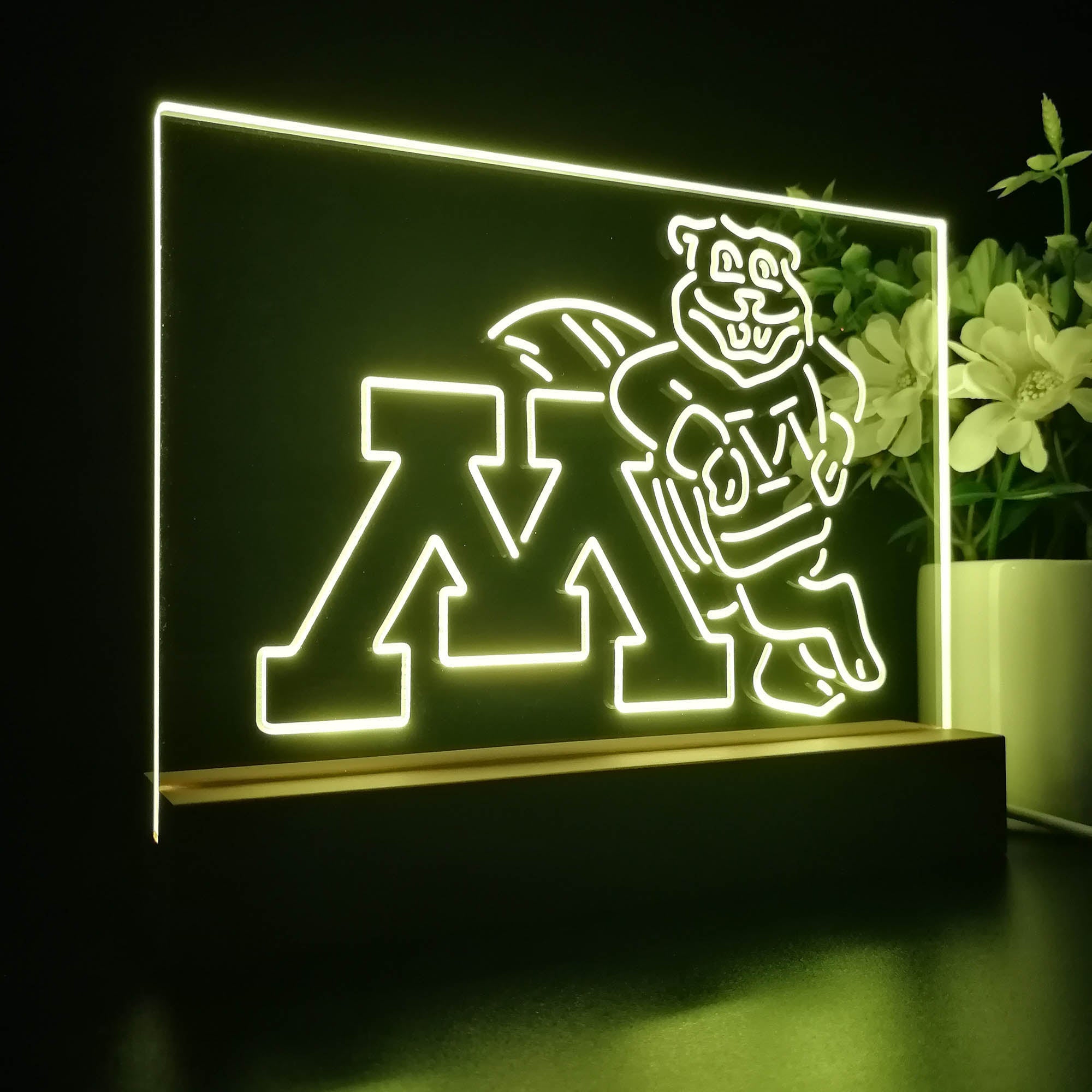 Minnesota Golden Gophers 3D LED Optical Illusion Sport Team Night Light