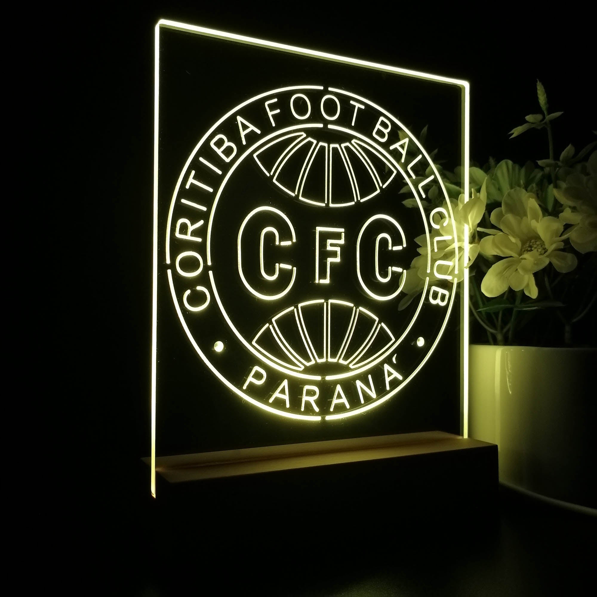 Coritiba Foot Ball Club 3D LED Optical Illusion Sport Team Night Light