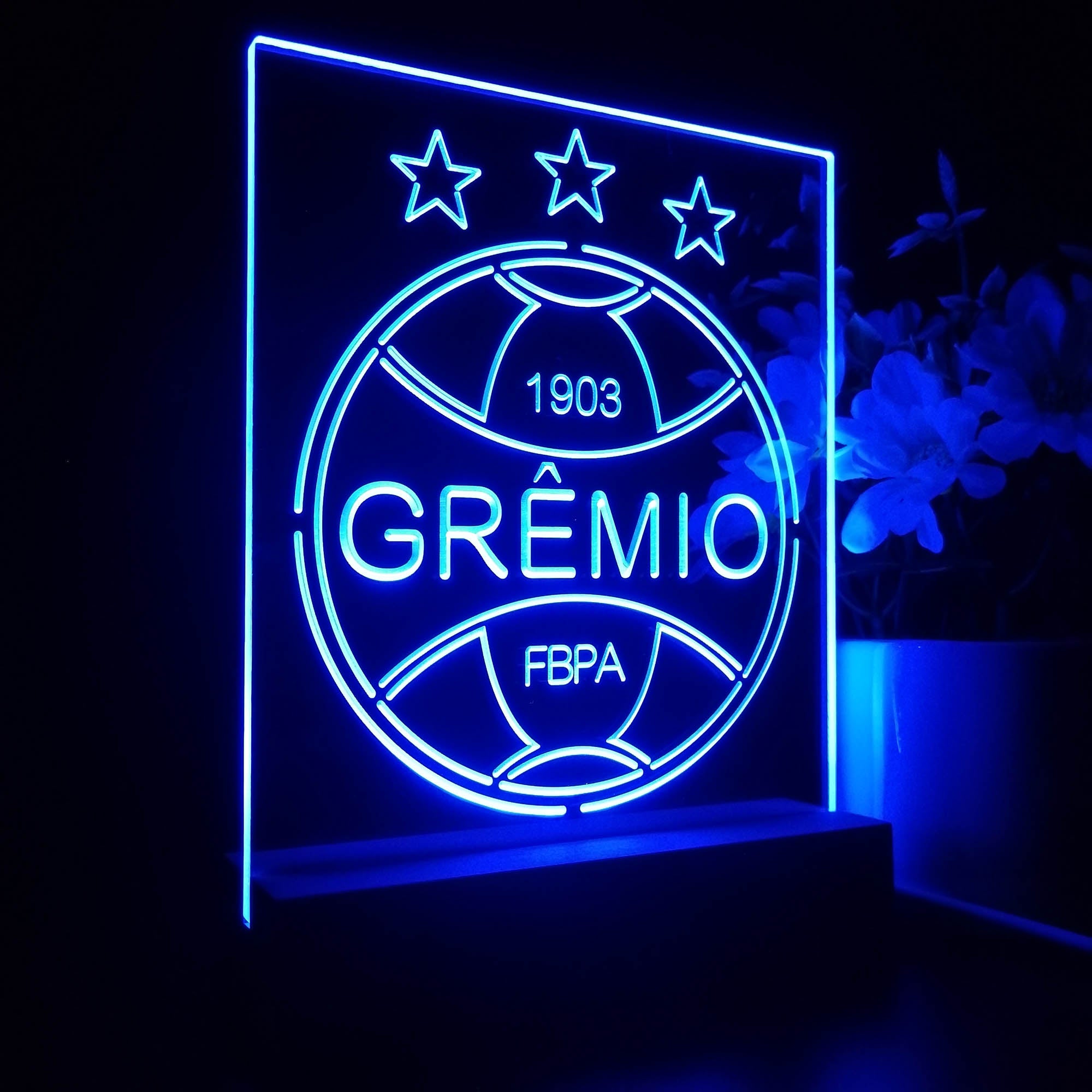 Gr¨ºmio Foot-Ball Porto Alegrense 3D LED Illusion Sport Team Night Light