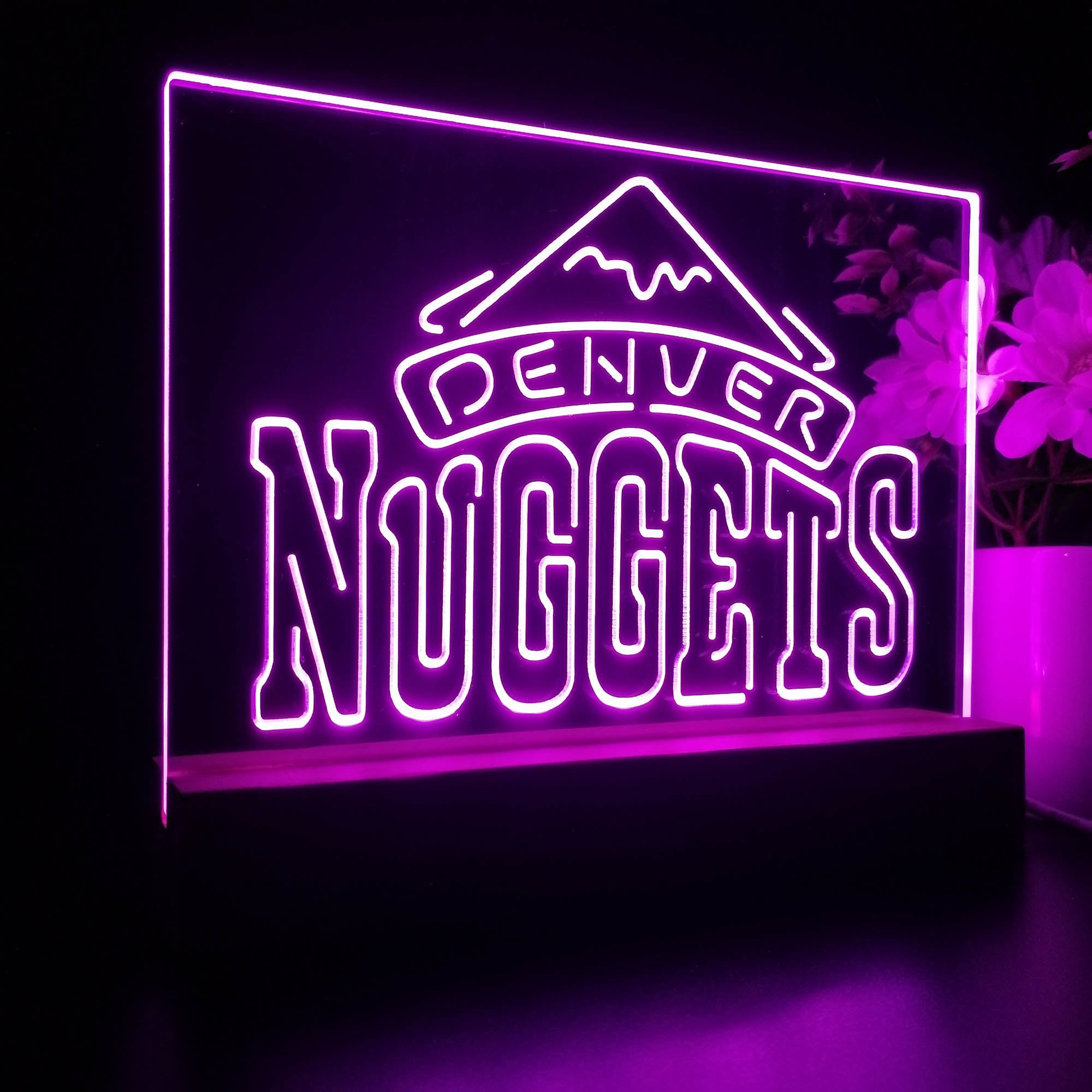 Denver Nuggets 3D LED Illusion Sport Team Night Light